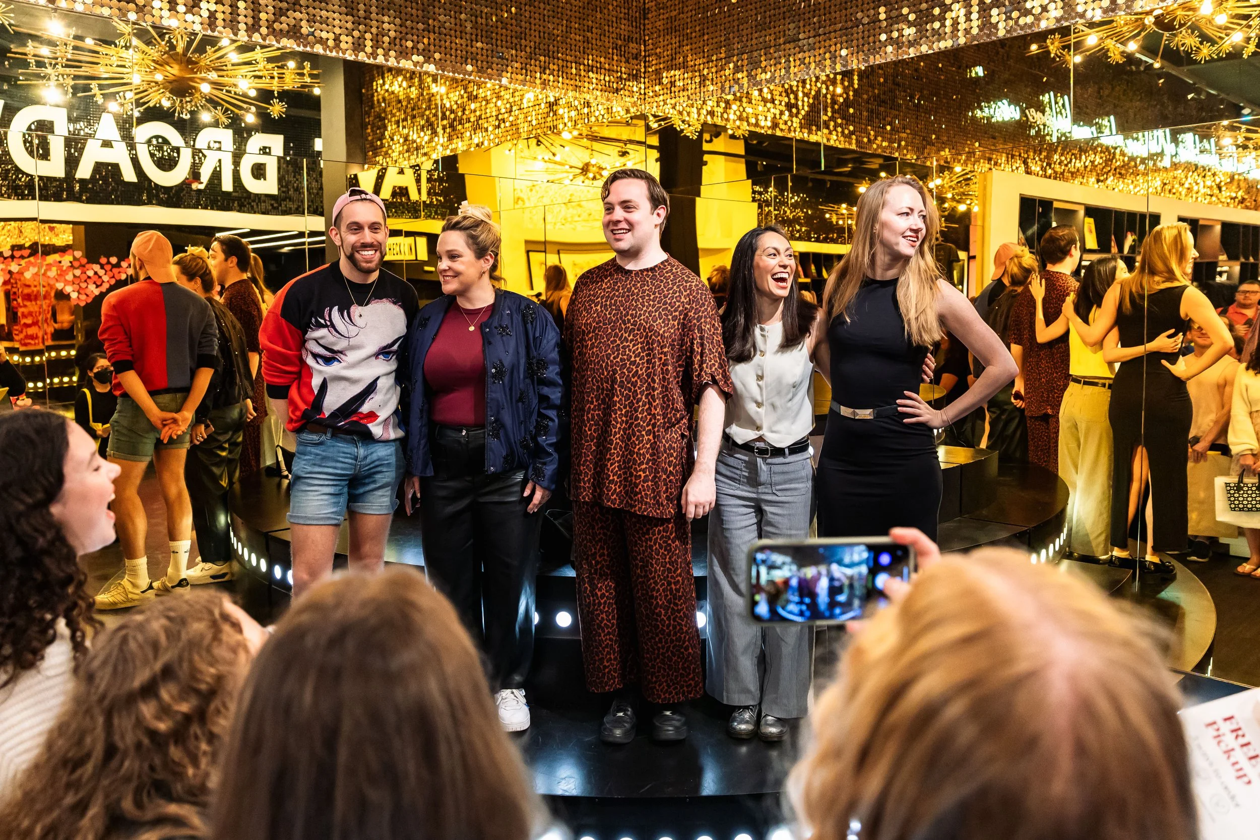 The cast of Operation Mincemeat at merch signing event