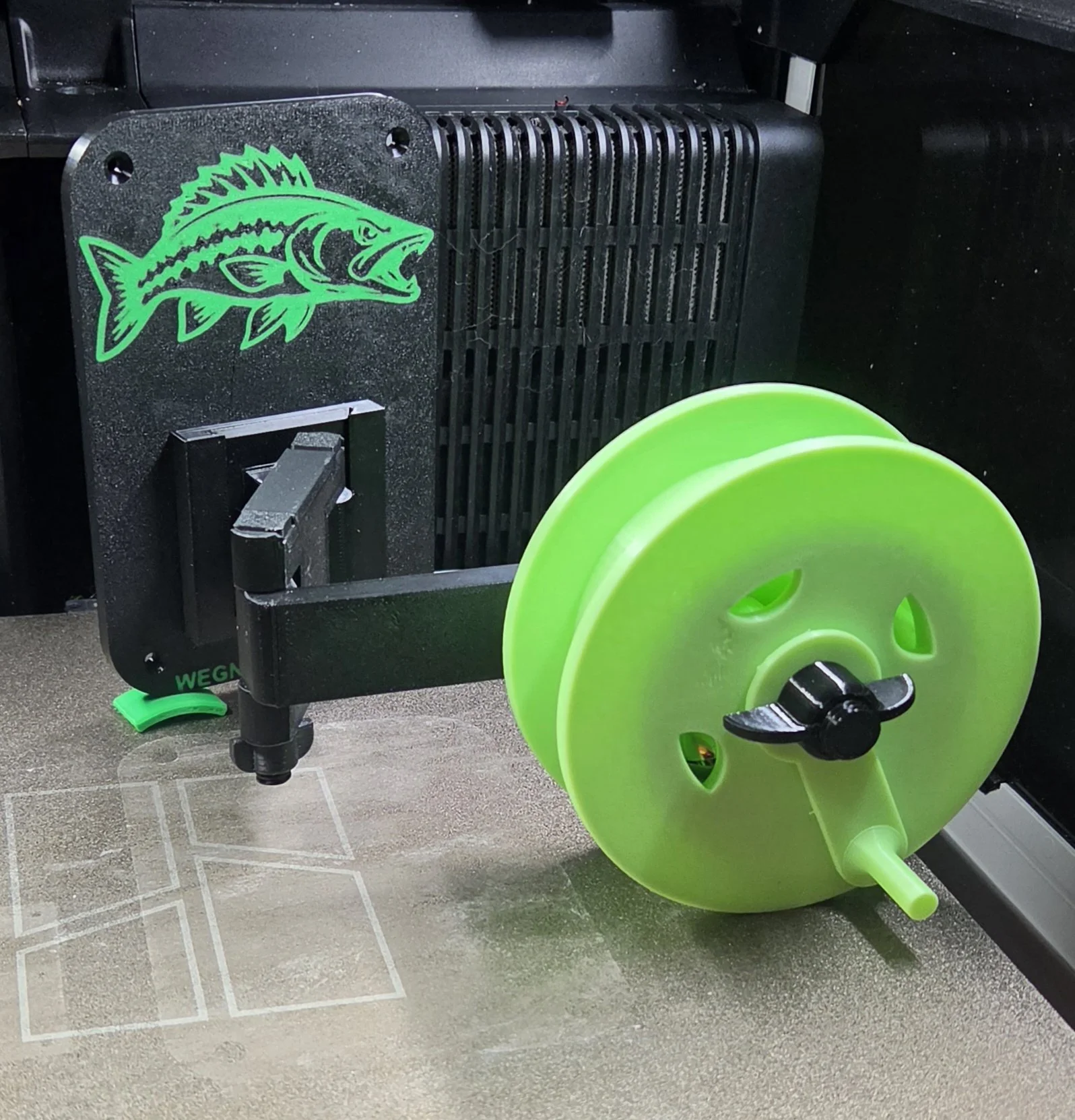 Wall Mounted Rattle Reel Combo