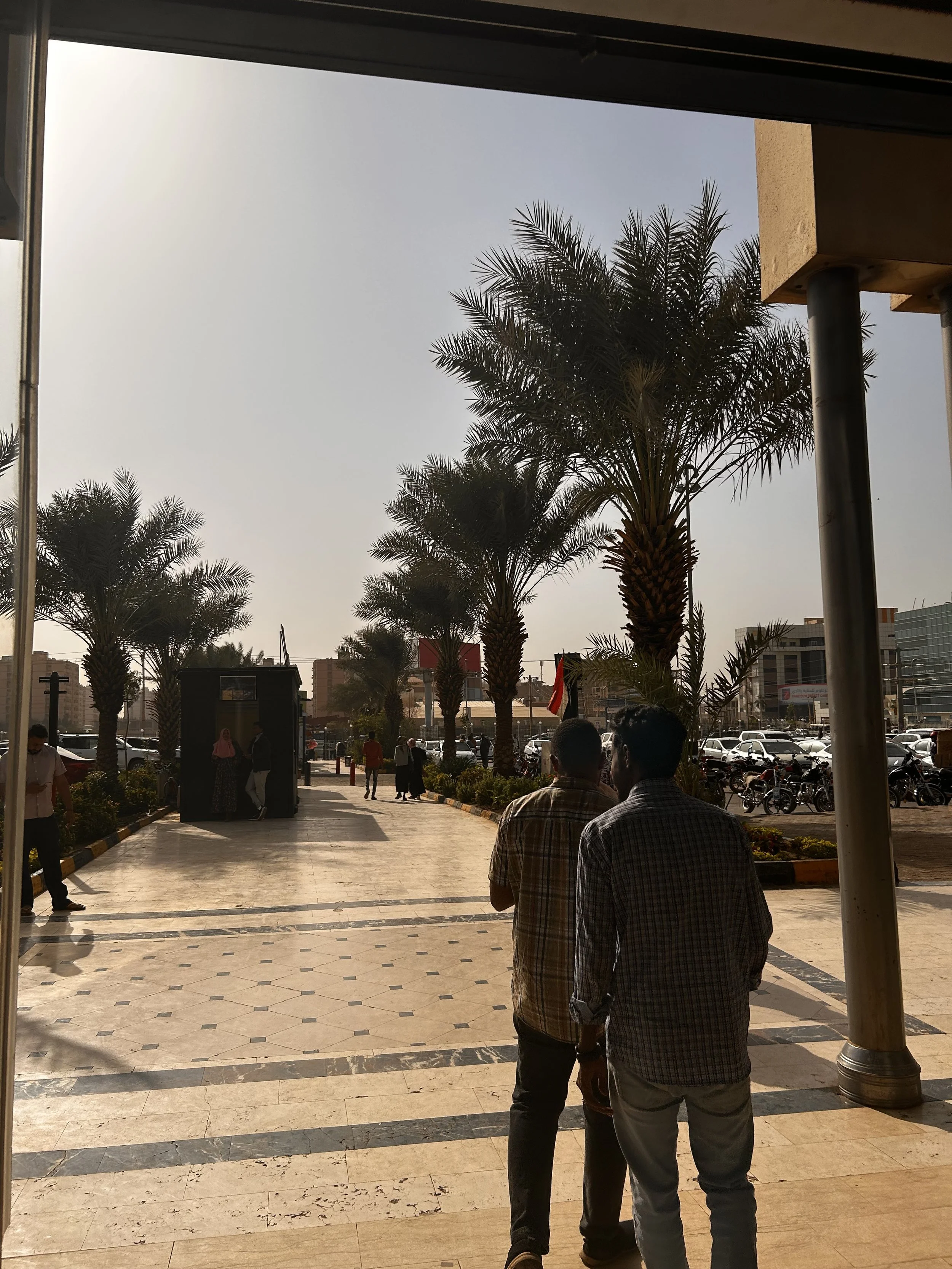 the exit from afra mall. february 15, 2023. 