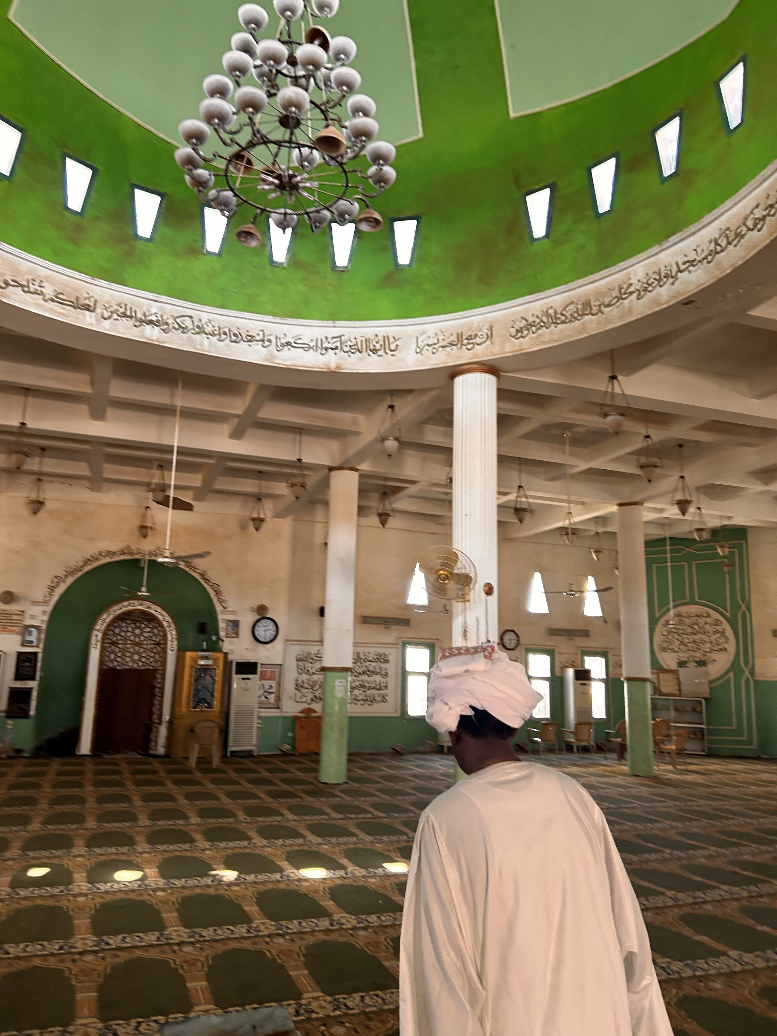 the masjid of sheikh abdeldafi' in halfayat al muluk, khartoum. march 3, 2023. sheikh abdeldafi' was a religious scholar of the nineteenth century under ottoman-egyptian rule. he was appointed head of the khartoum school-mosque in 1856.  