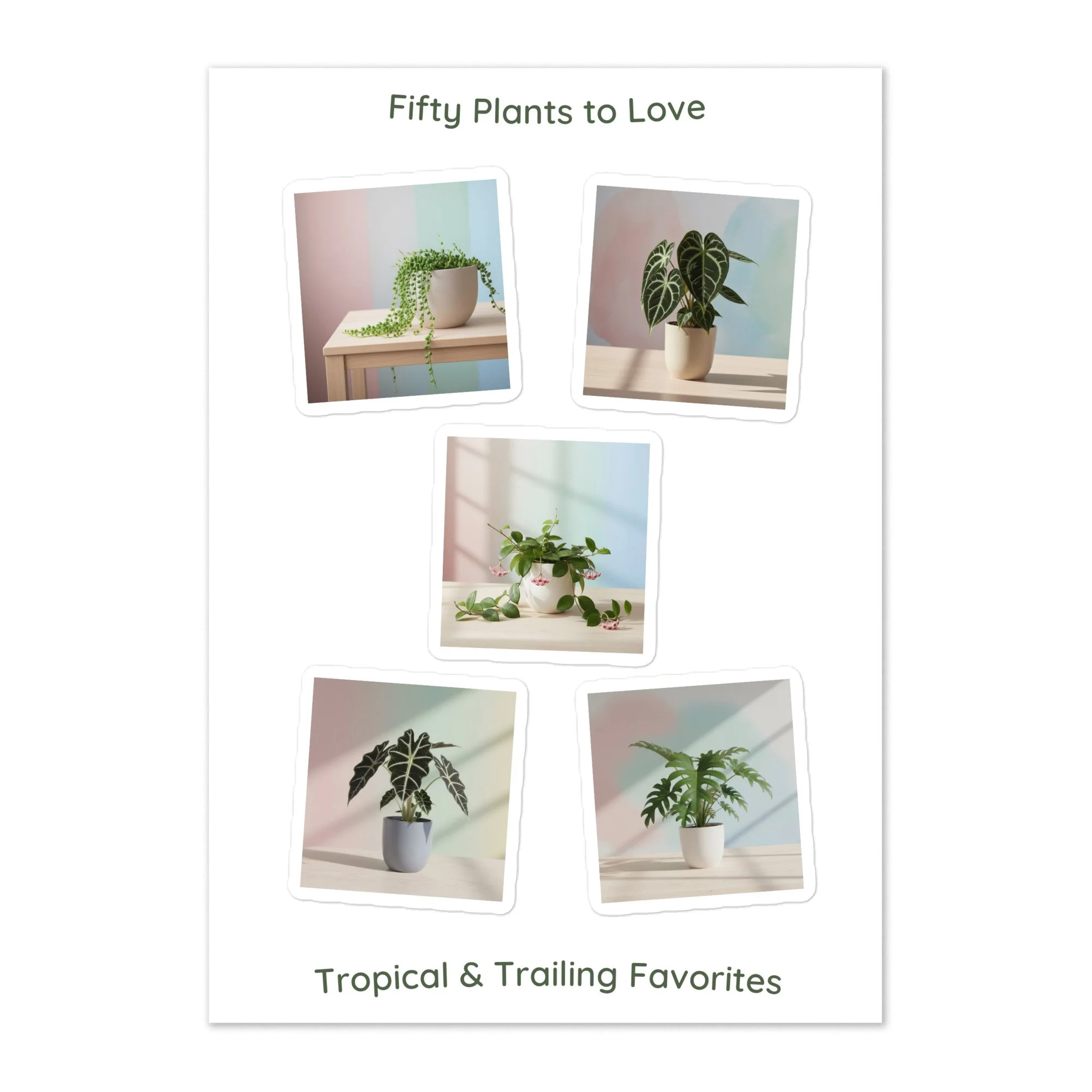 Tropical & Trailing Sticker Sheet