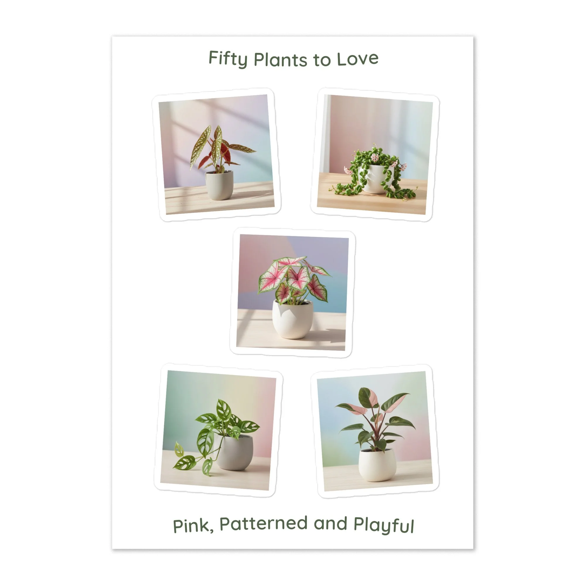 Pink, Patterned and Playful Sticker Sheet