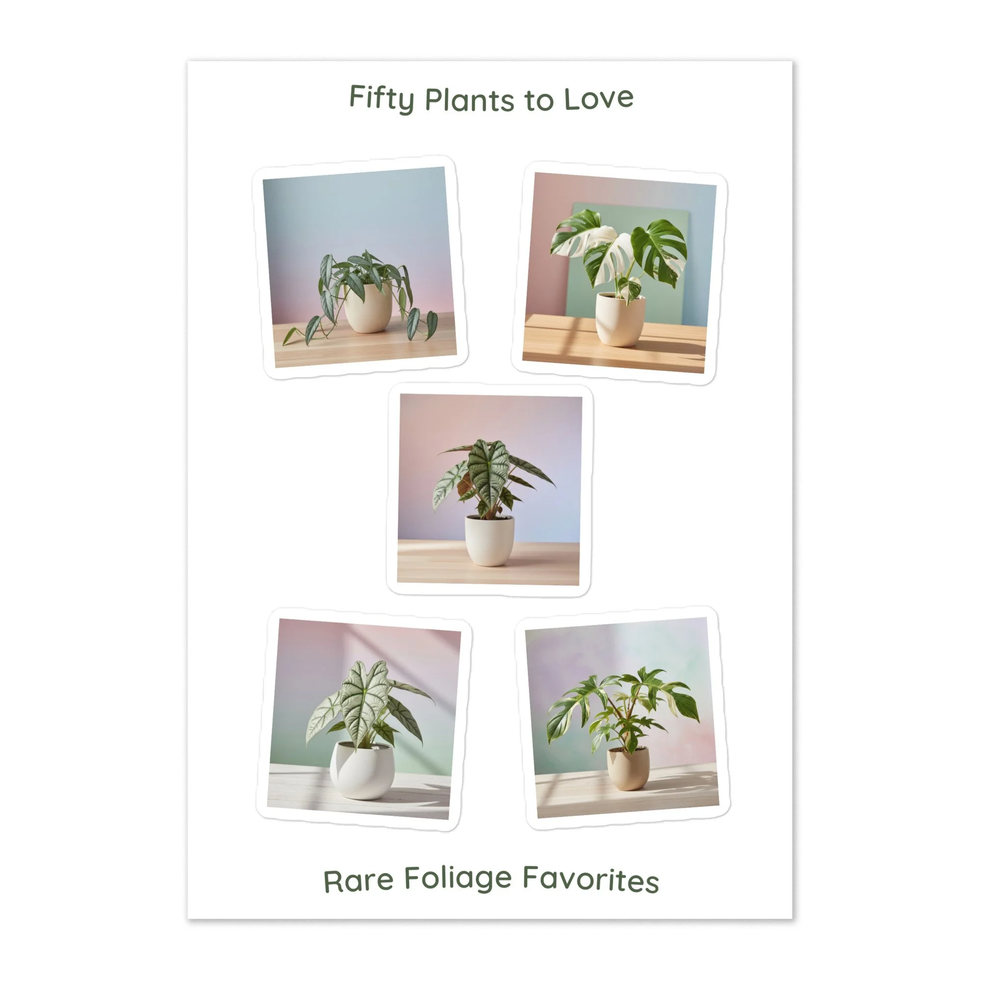 Rare Foliage Favorites Sticker Sheet