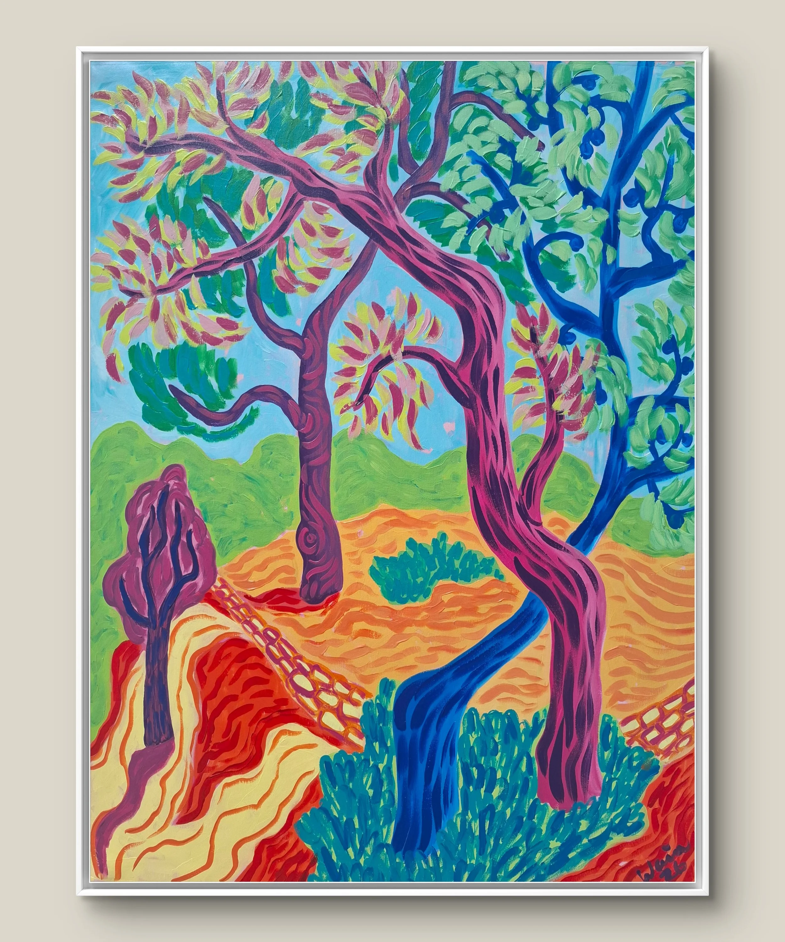 The Radiant Warmth of the Mediterranean Pines