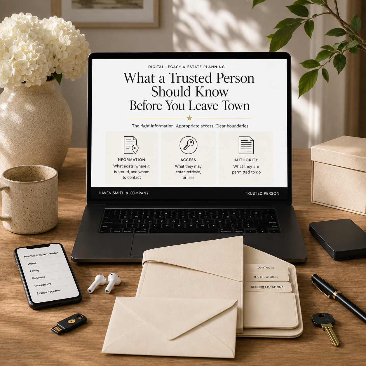 What a Trusted Person Should Know Before You Leave Town