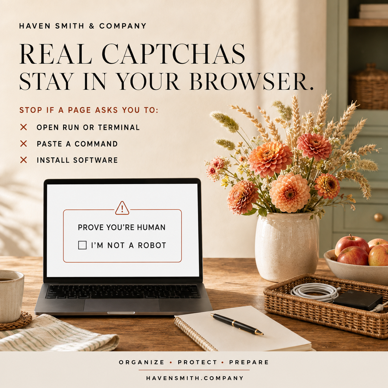 Fake CAPTCHA Scams: 7 Warning Signs That a “Prove You’re Human” Page Is Dangerous
