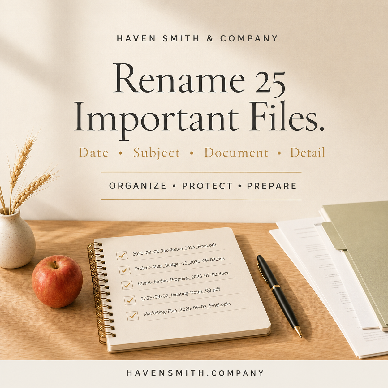 Organize With Me: Rename 25 Important Files So You Can Find Them Again