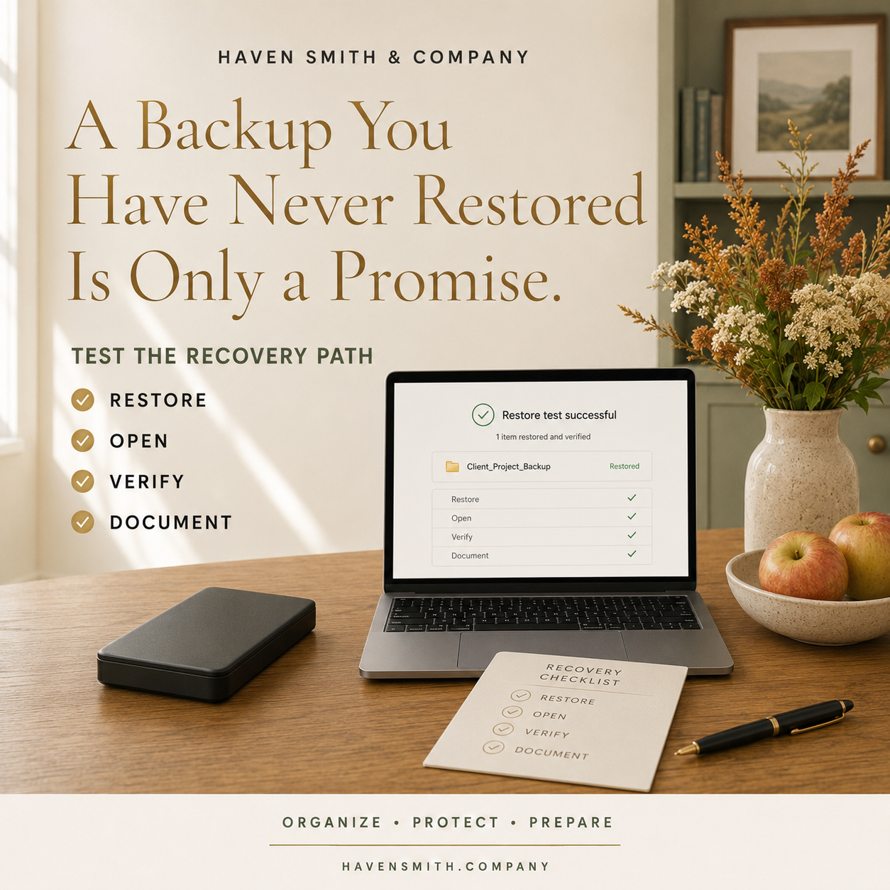 A Backup You Have Never Restored Is Only a Promise