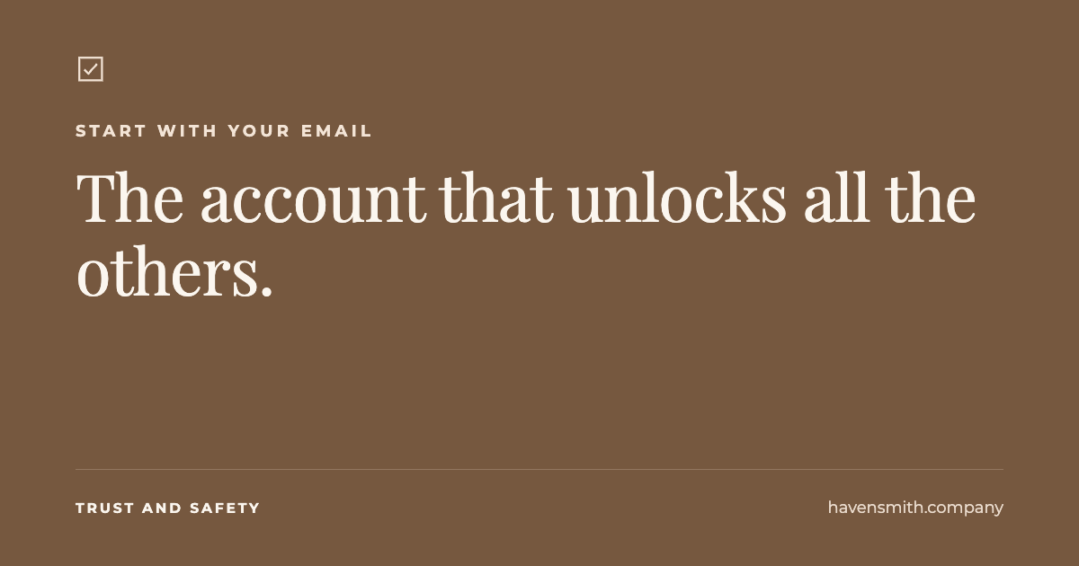 The Account That Unlocks All the Others: How to Secure Your Email Account in 20 Minutes