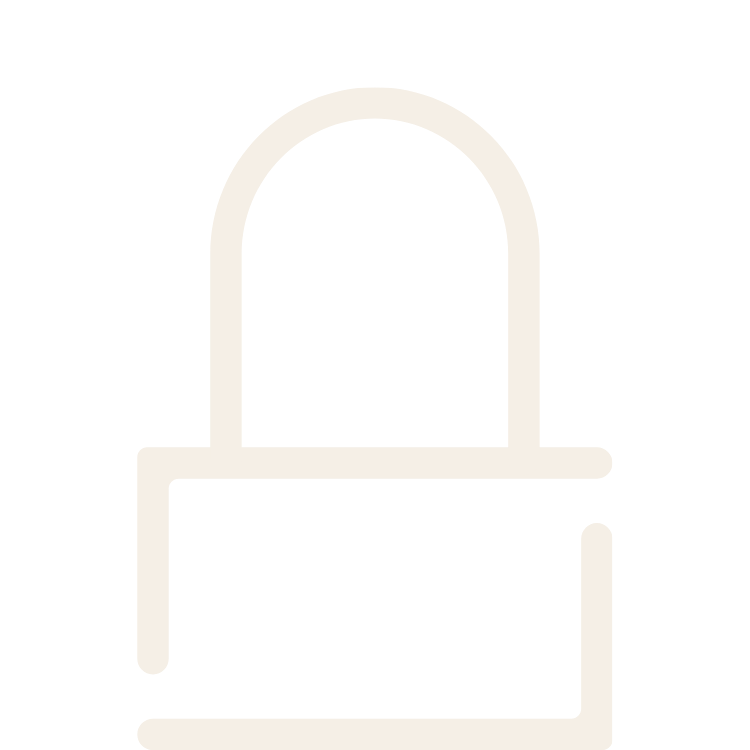 Outline of a padlock on a black background