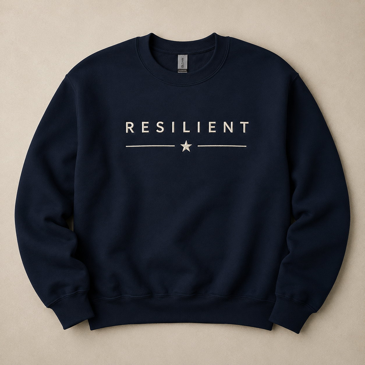 RESILIENT Navy with cream sweatshirt.png