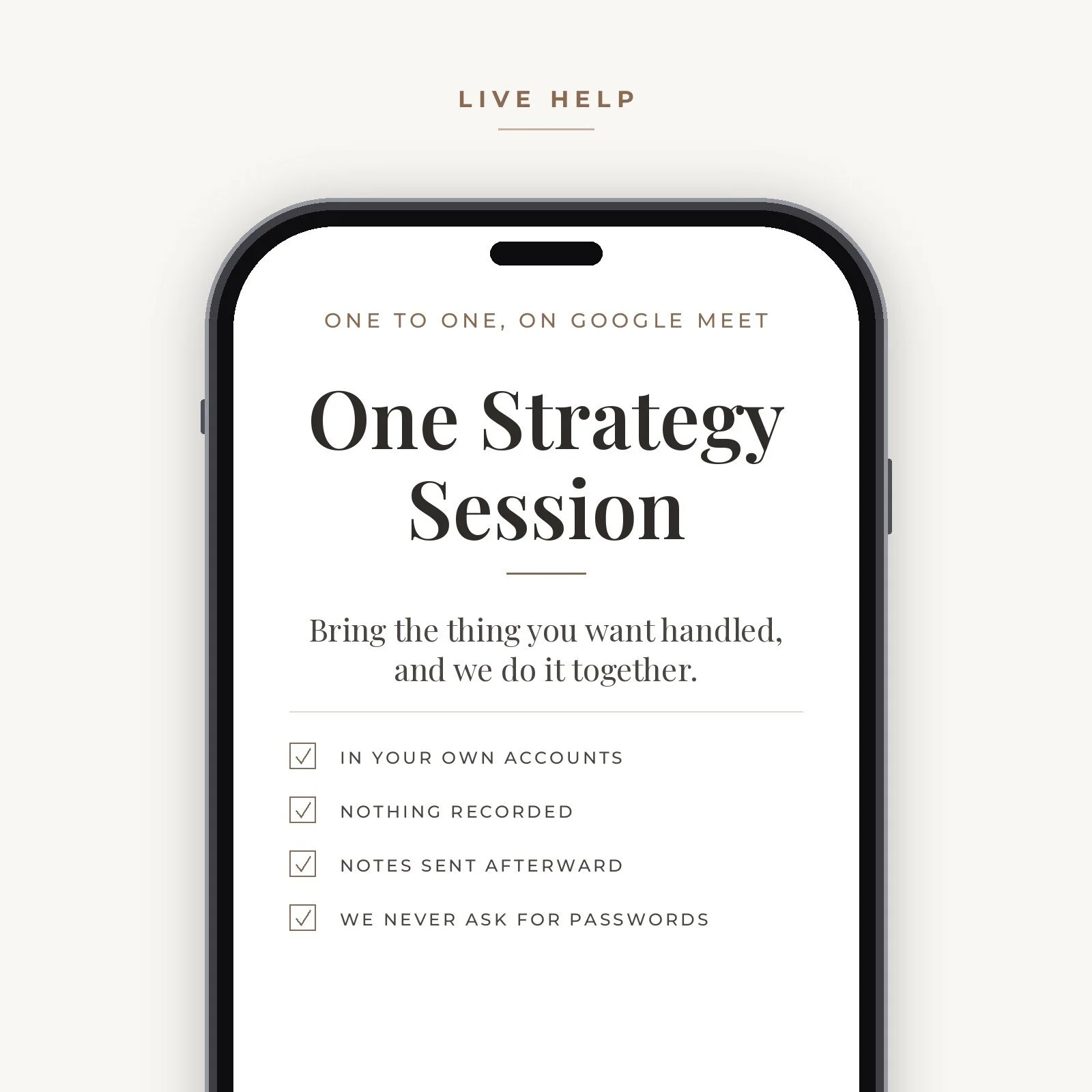 One Digital Life Strategy Session