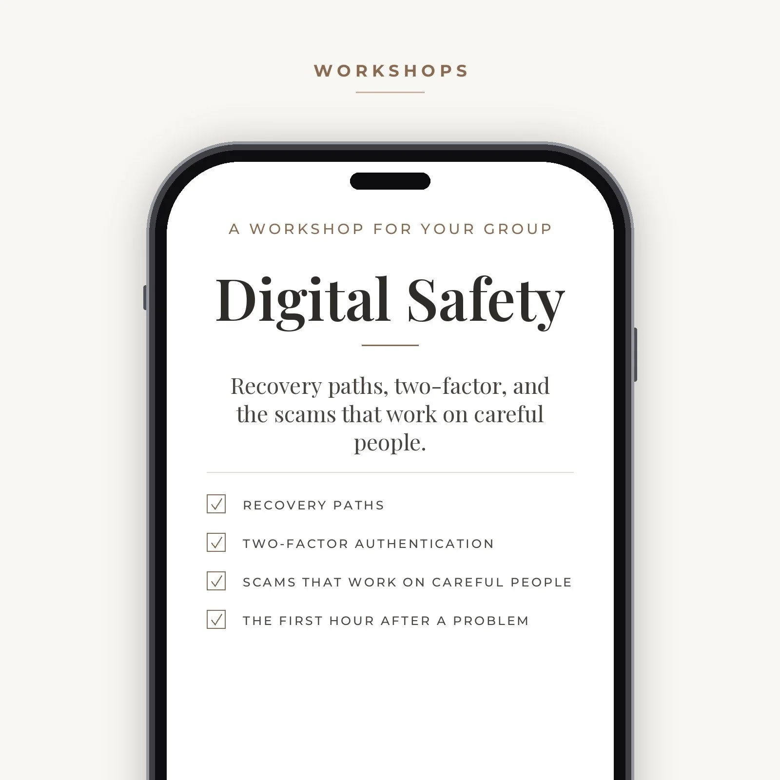 Digital Safety Workshop