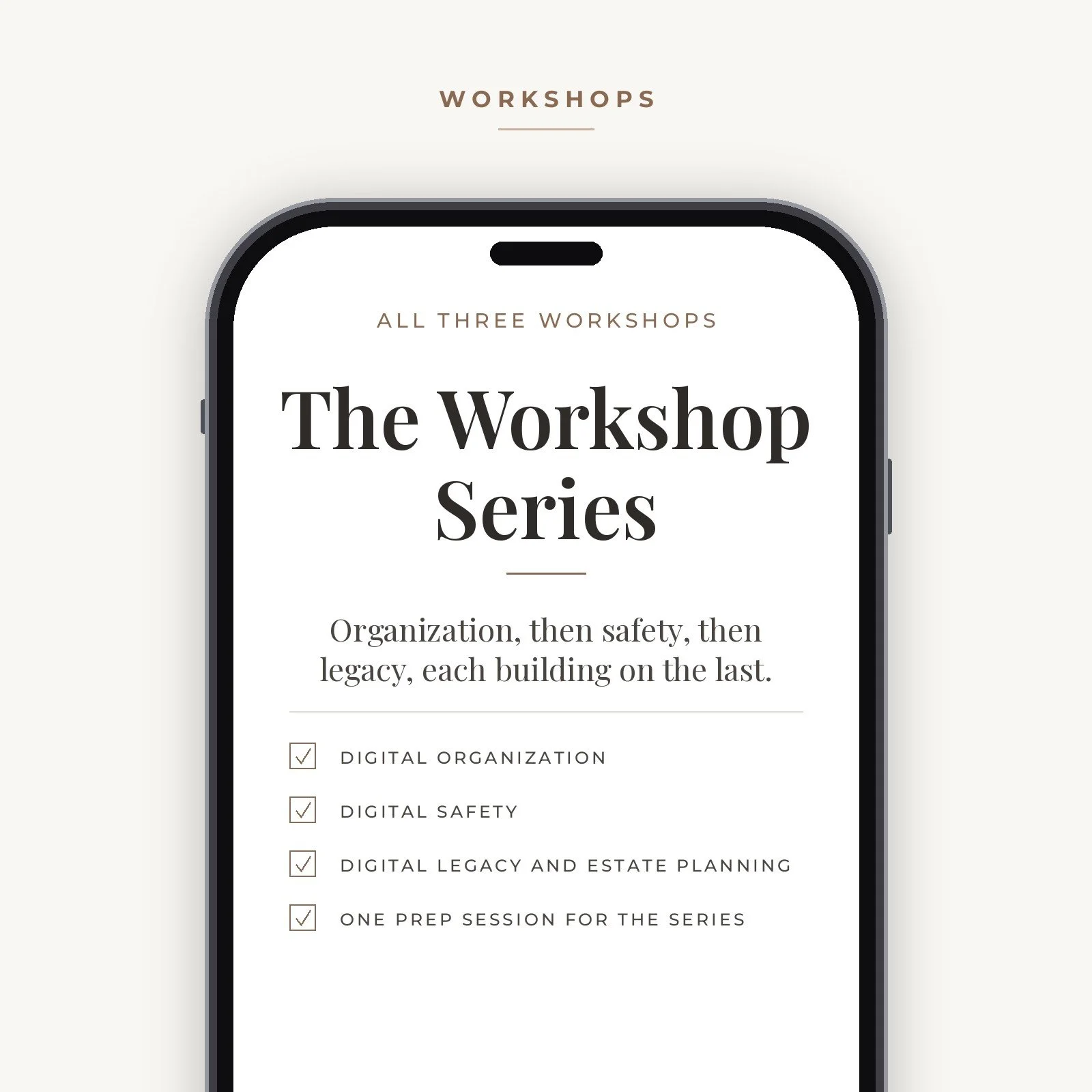 Digital Life Management Workshop Series