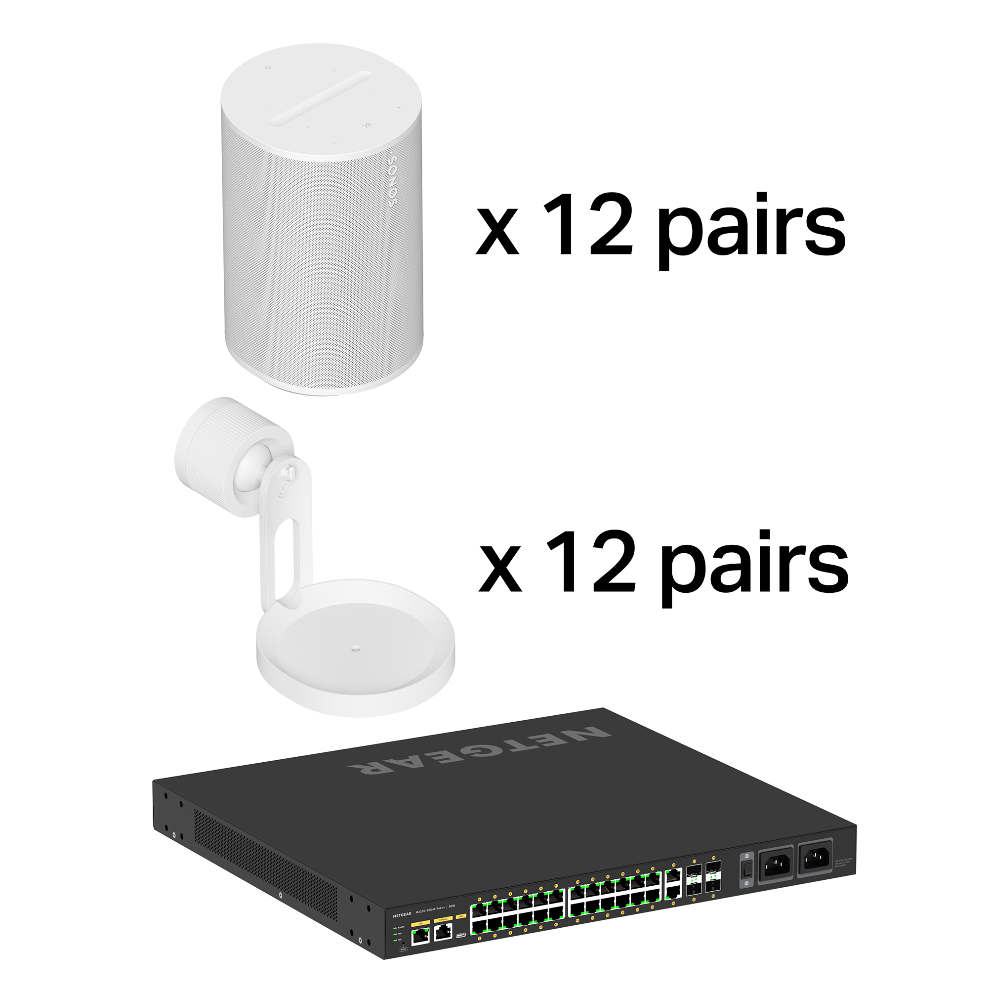 Large Cafe / Restaurant Sonos Pro Bundle - White