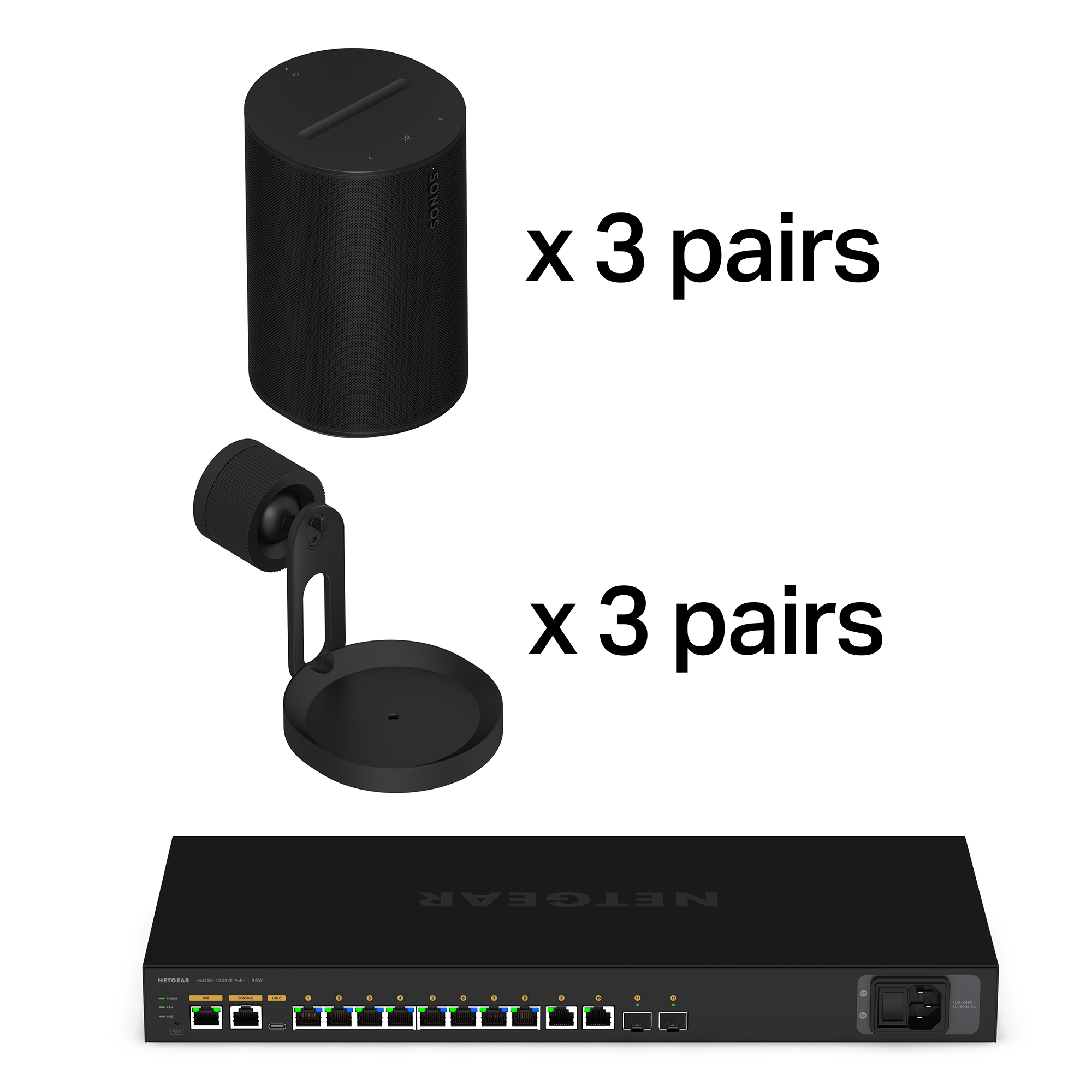 Small Cafe Sonos Pro Bundle - Black