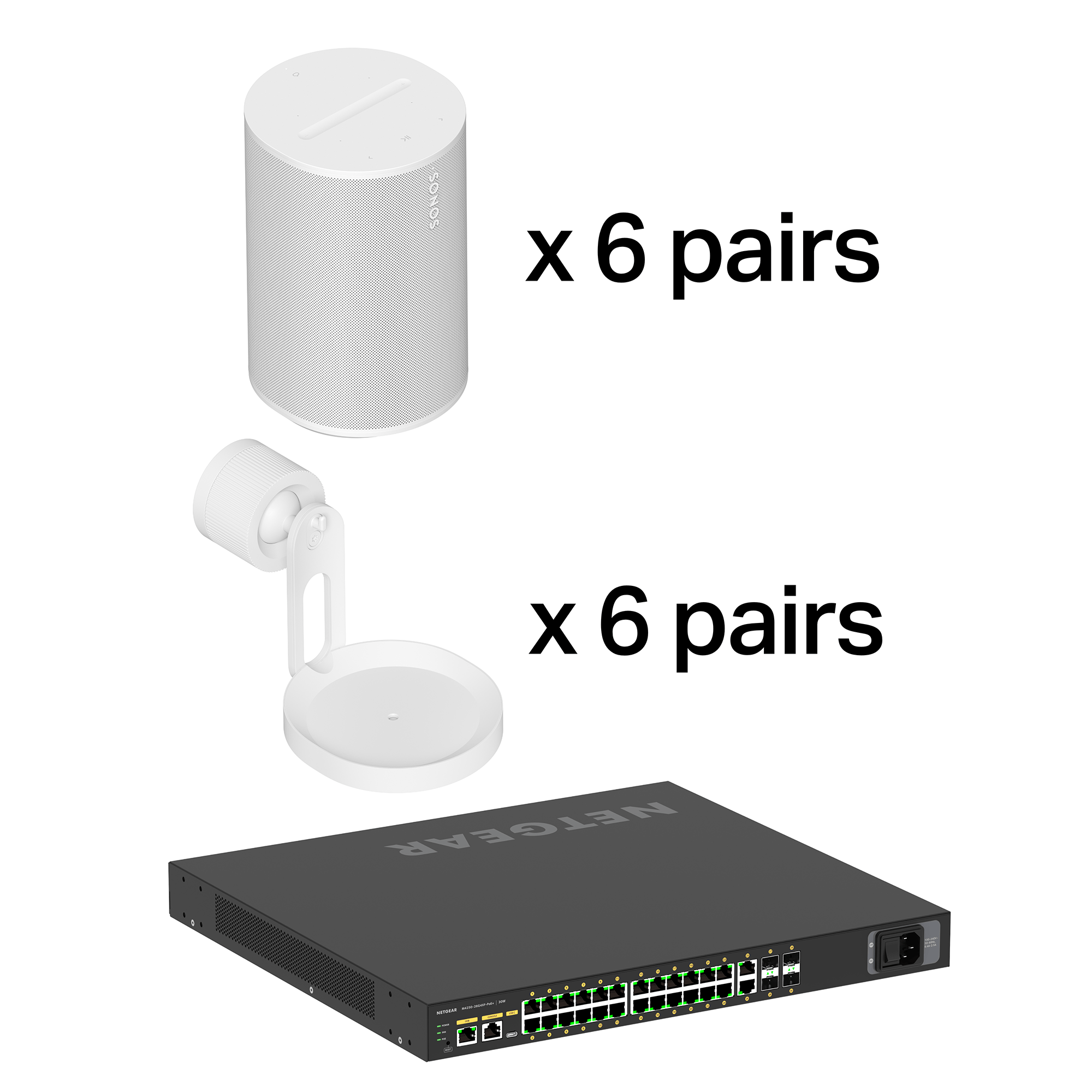 Medium Cafe / Restaurant Sonos Pro Bundle - White