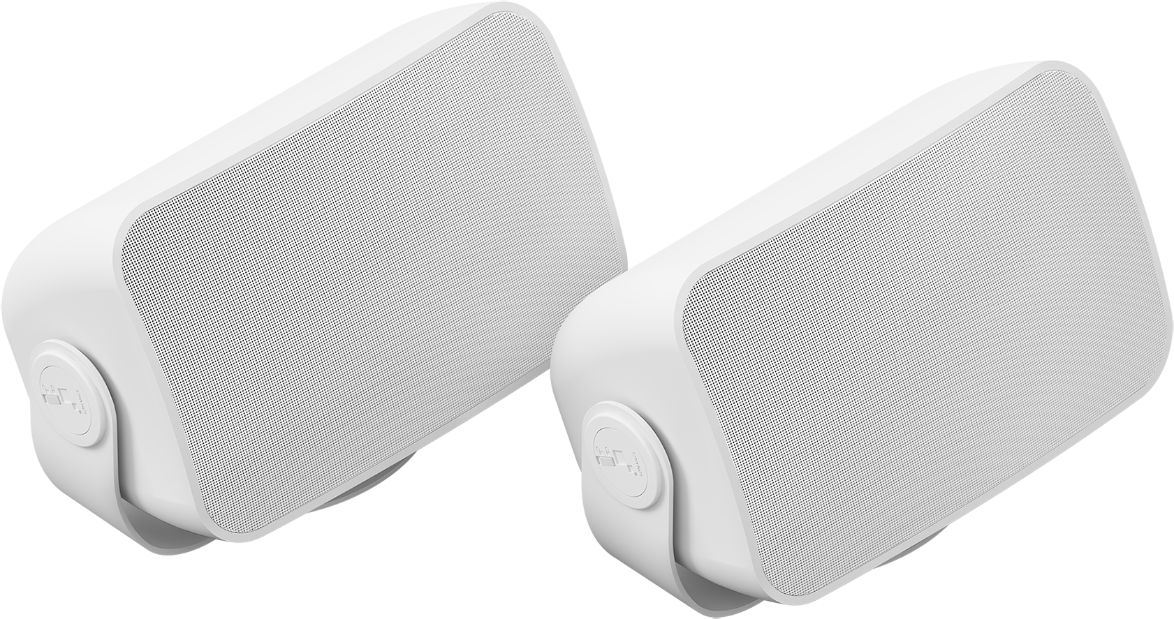 Two Sonos Outdoor by Sonance speakers