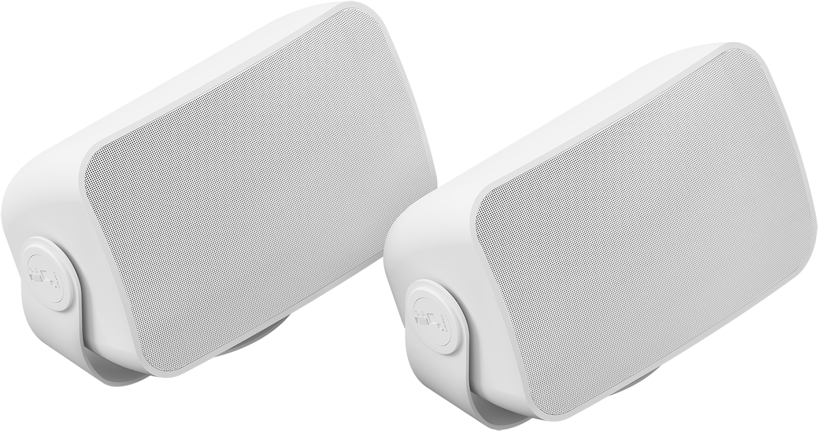 Two Sonos Outdoor by Sonance speakers