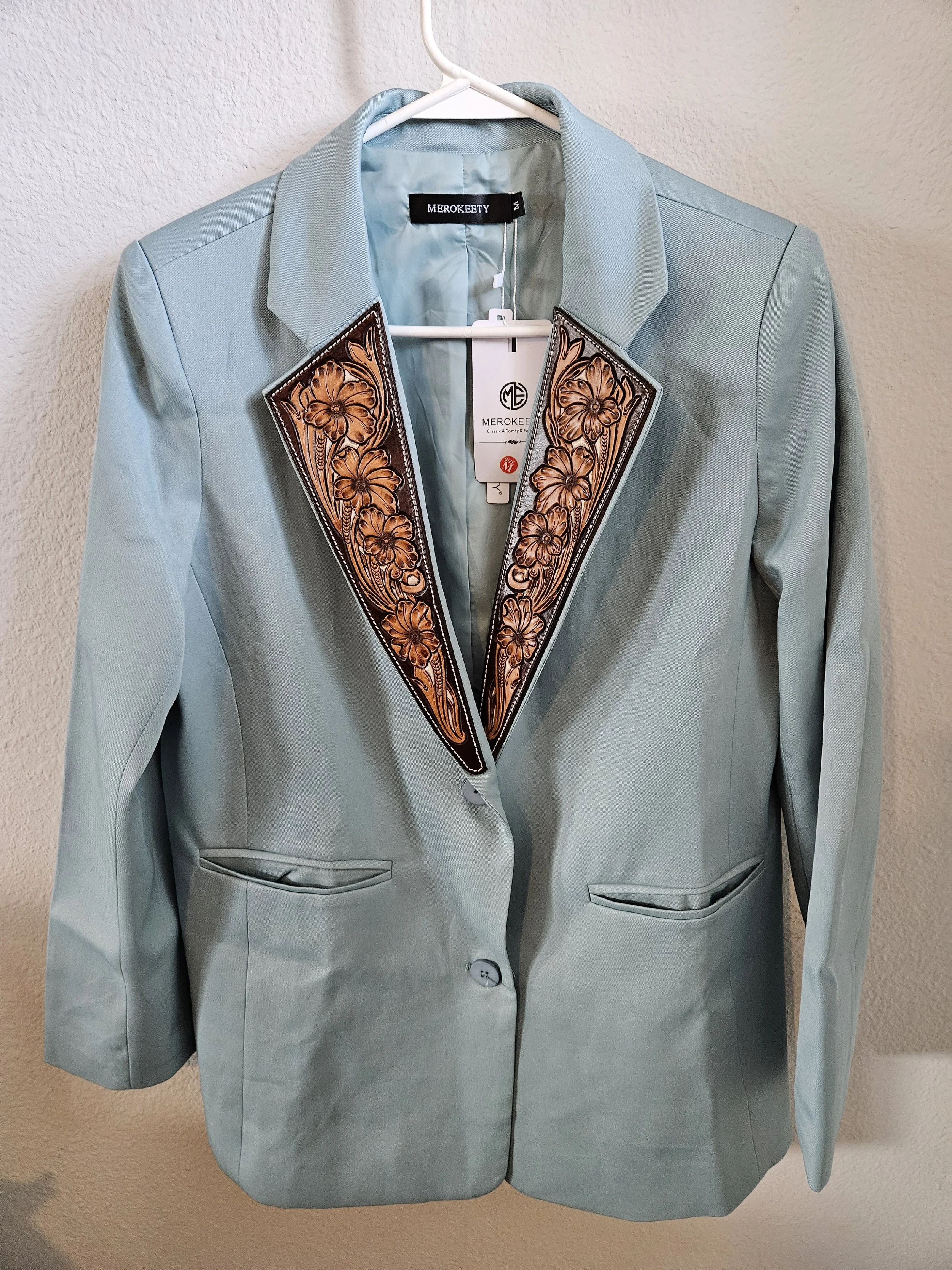 Women's Medium Turquoise Blazer