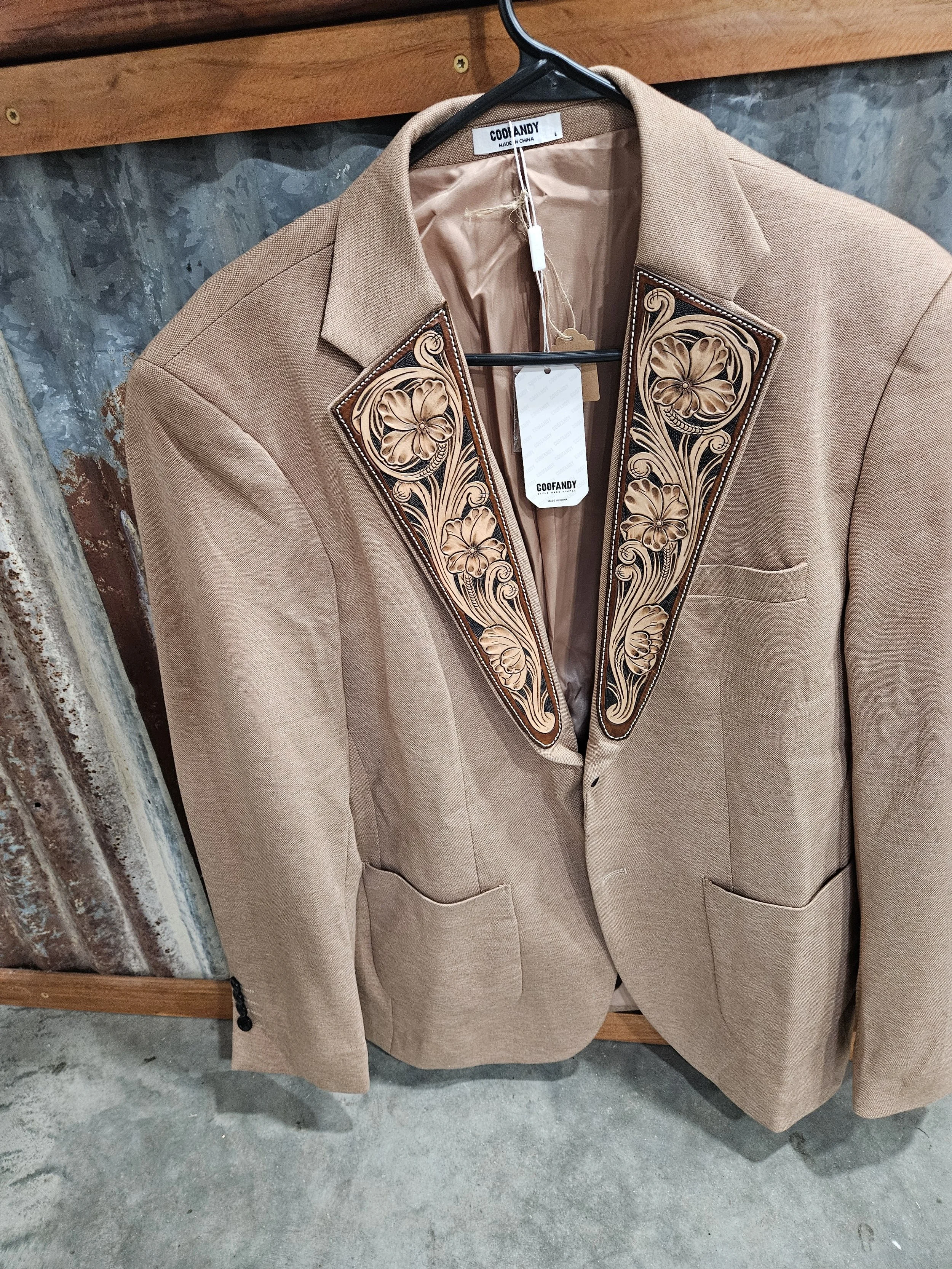Tan Blazer Men's Large