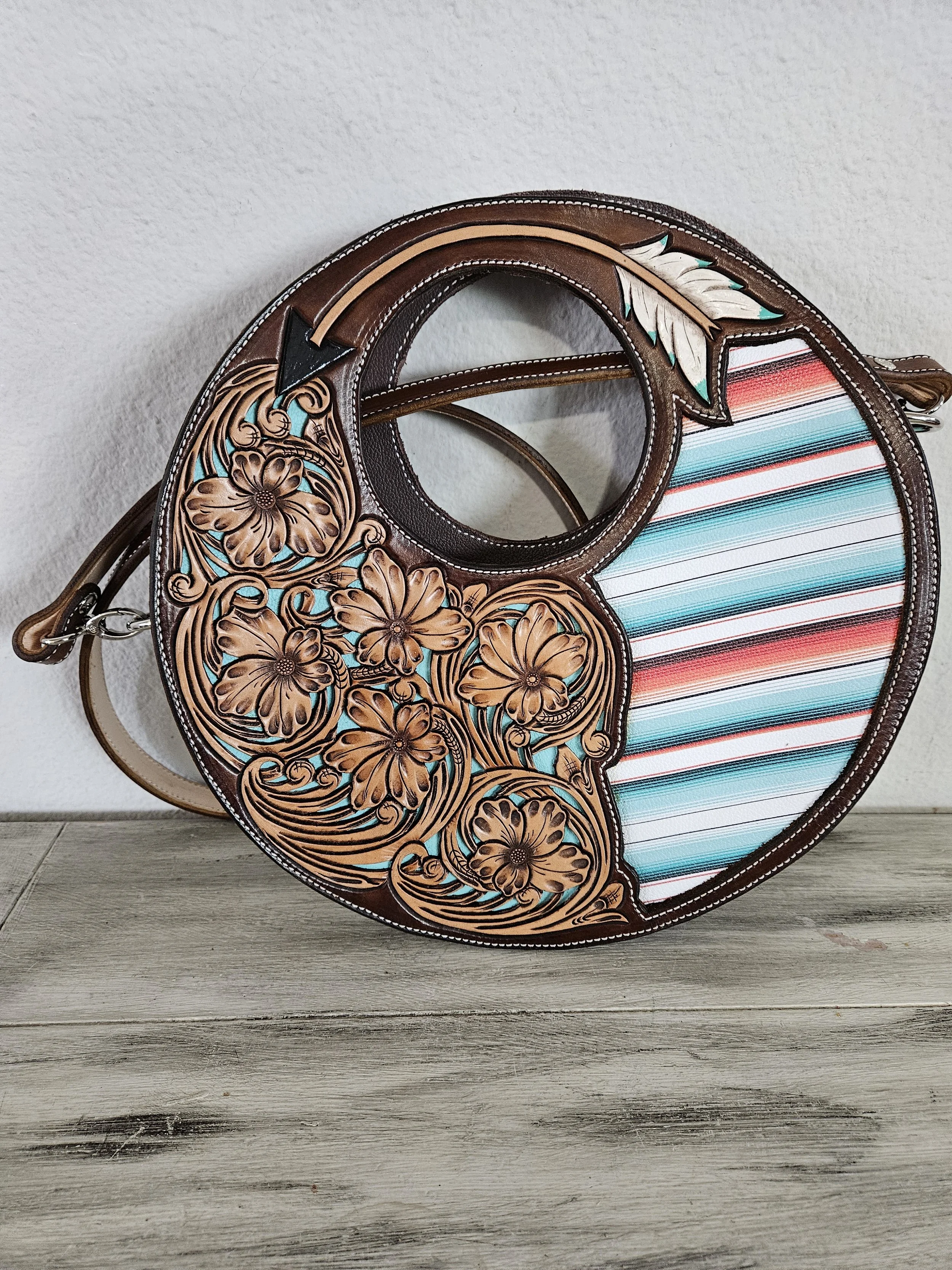 Arrow and Serape Round Purse