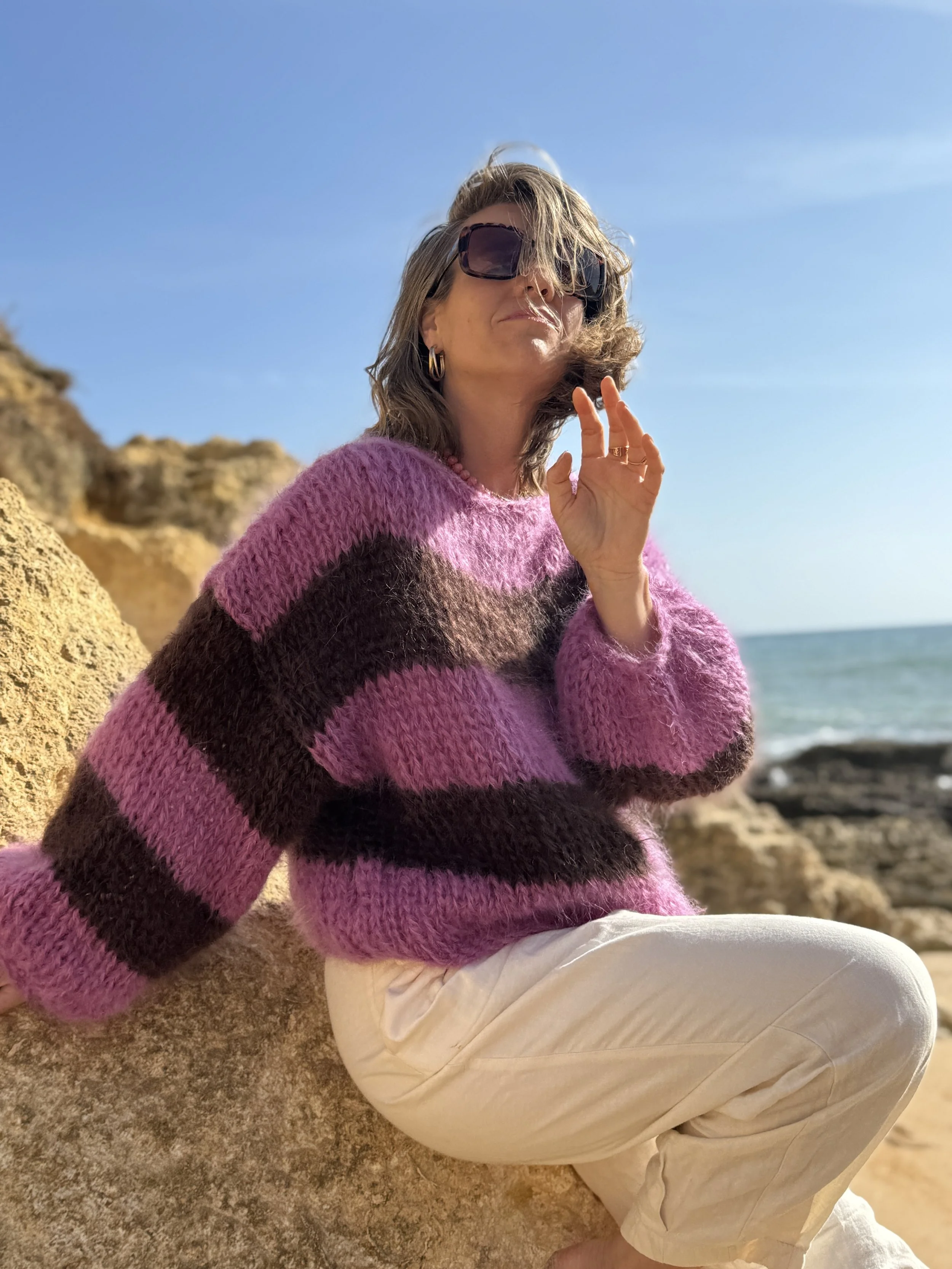 Mohair Brown - Purple (LAST ONE)