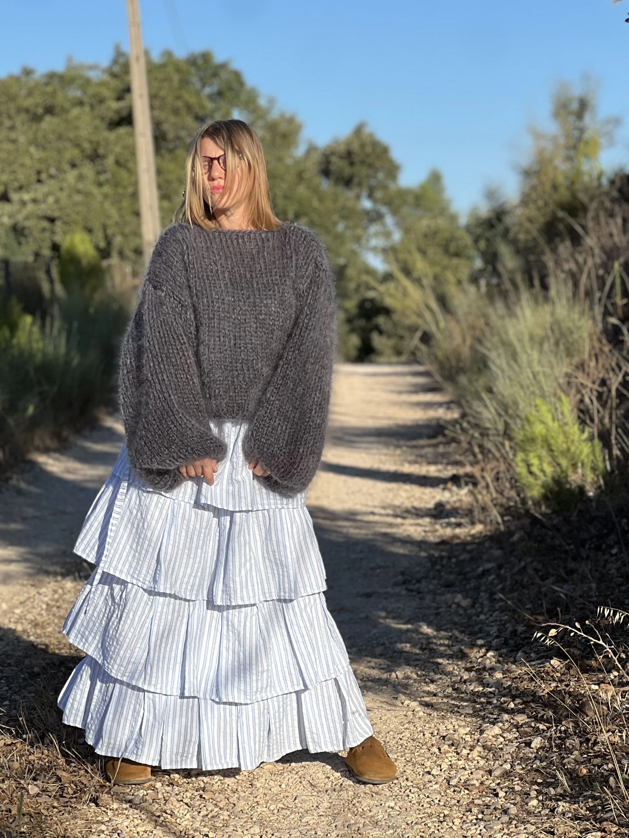 Charcoal  Mohair Jumper