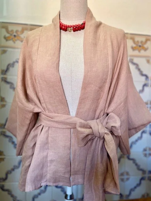 european flax seed linen kimono handmade jeya dai portugal dutch design