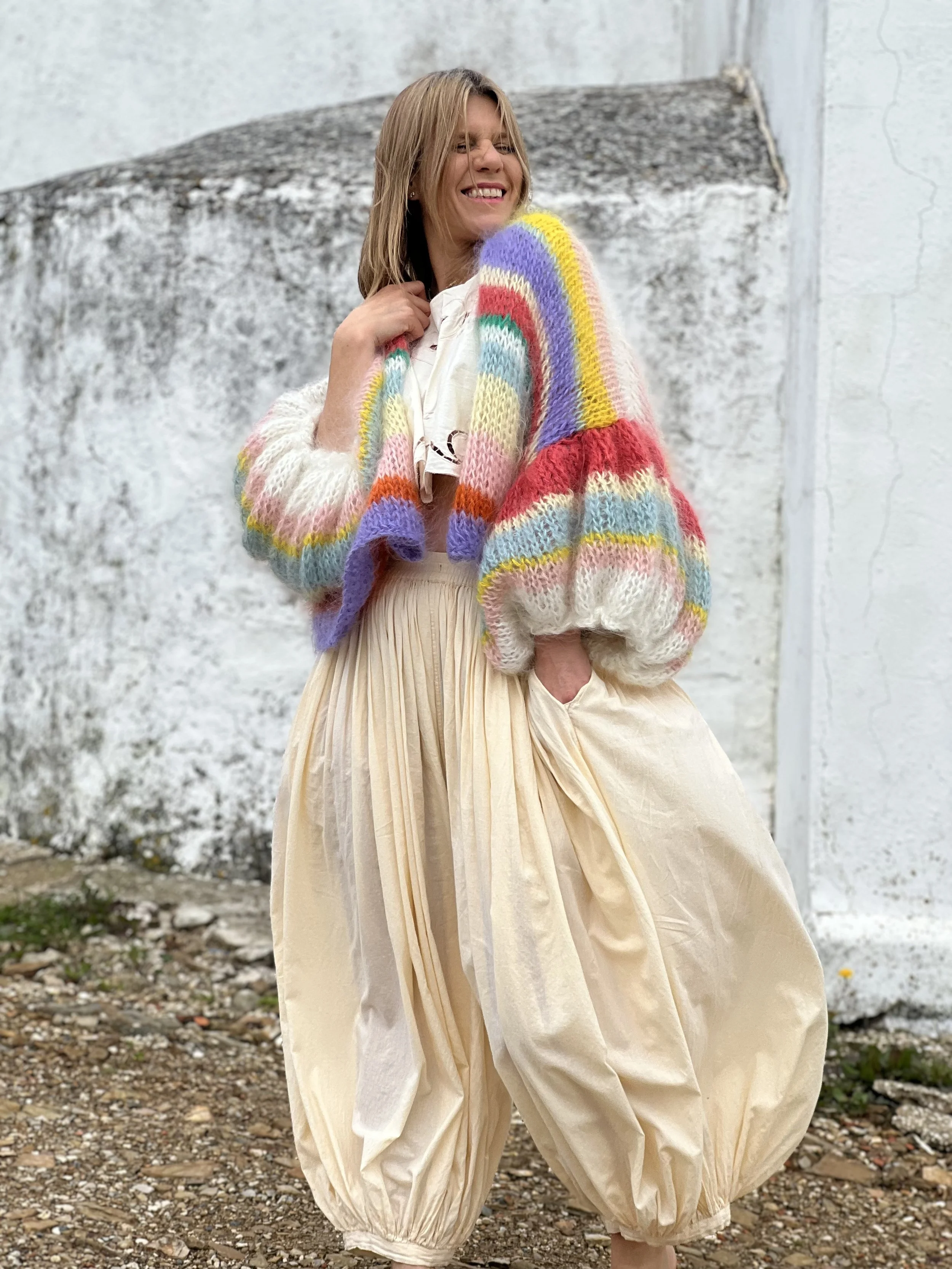 bespke mohair cardigan jeya dai portugal dutch design