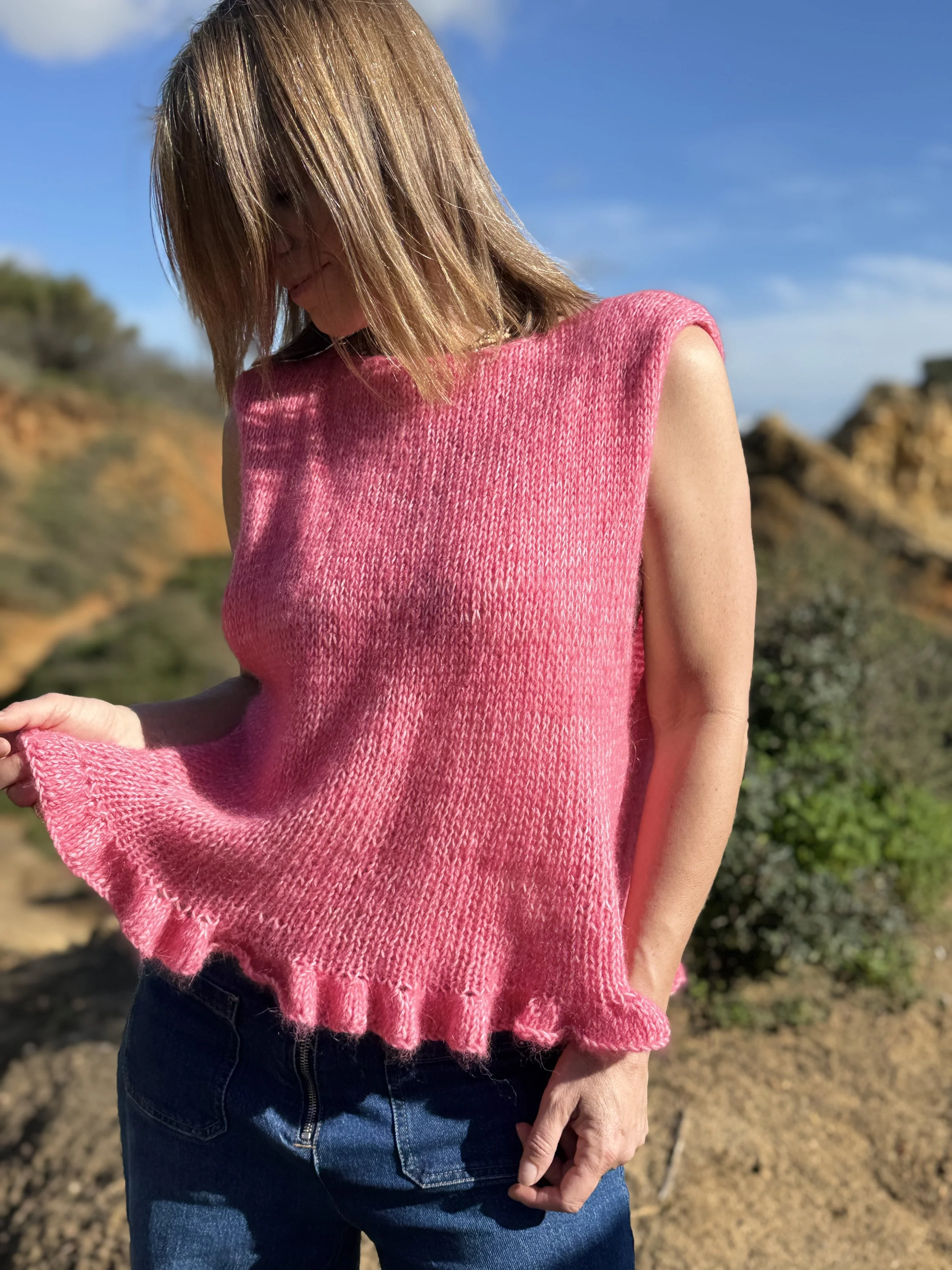 Mohari Cotton Ruffle Top