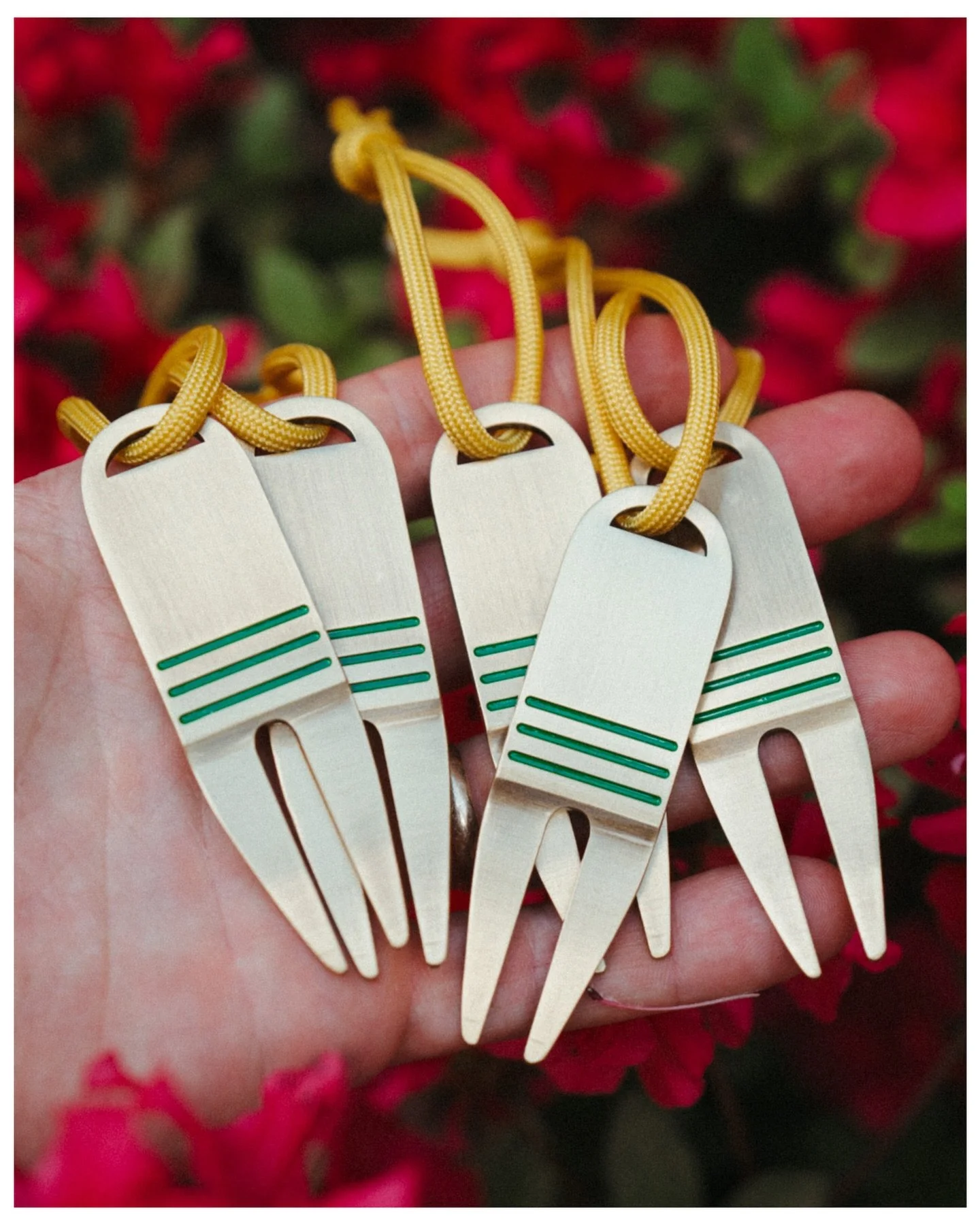 New divot tools getting primed for the best week of the year 🌸🥪