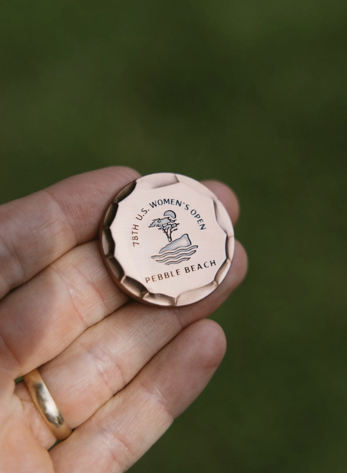 Custom Golf Ball Marker made for Pebble Beach
