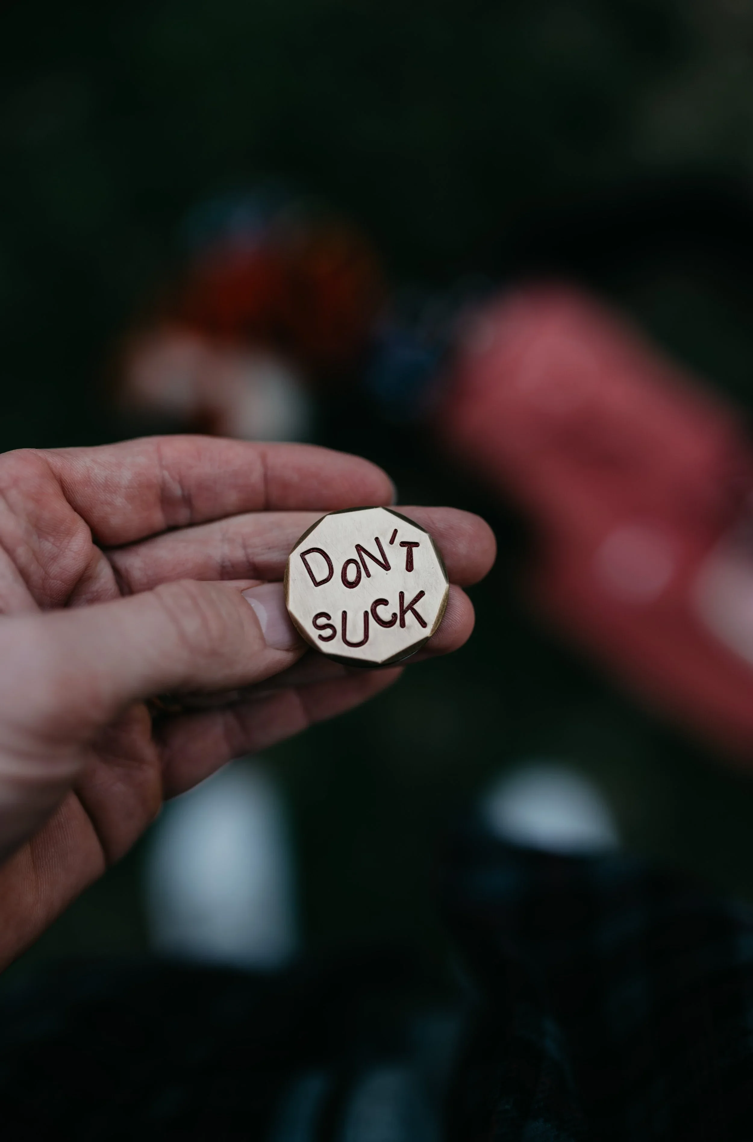 Hand Stamped Golf Ball Marker