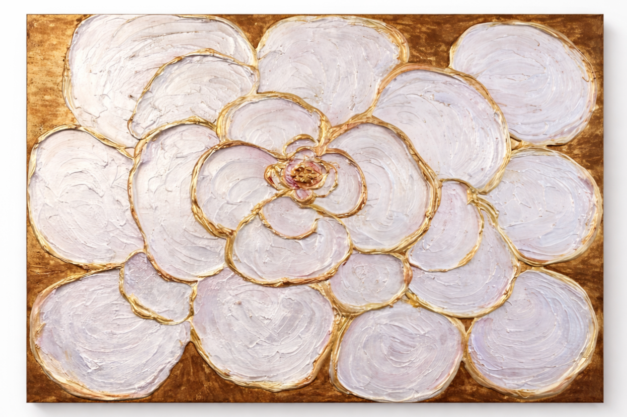 "Bronze in Bloom", December 2019, Acrylic on Canvas