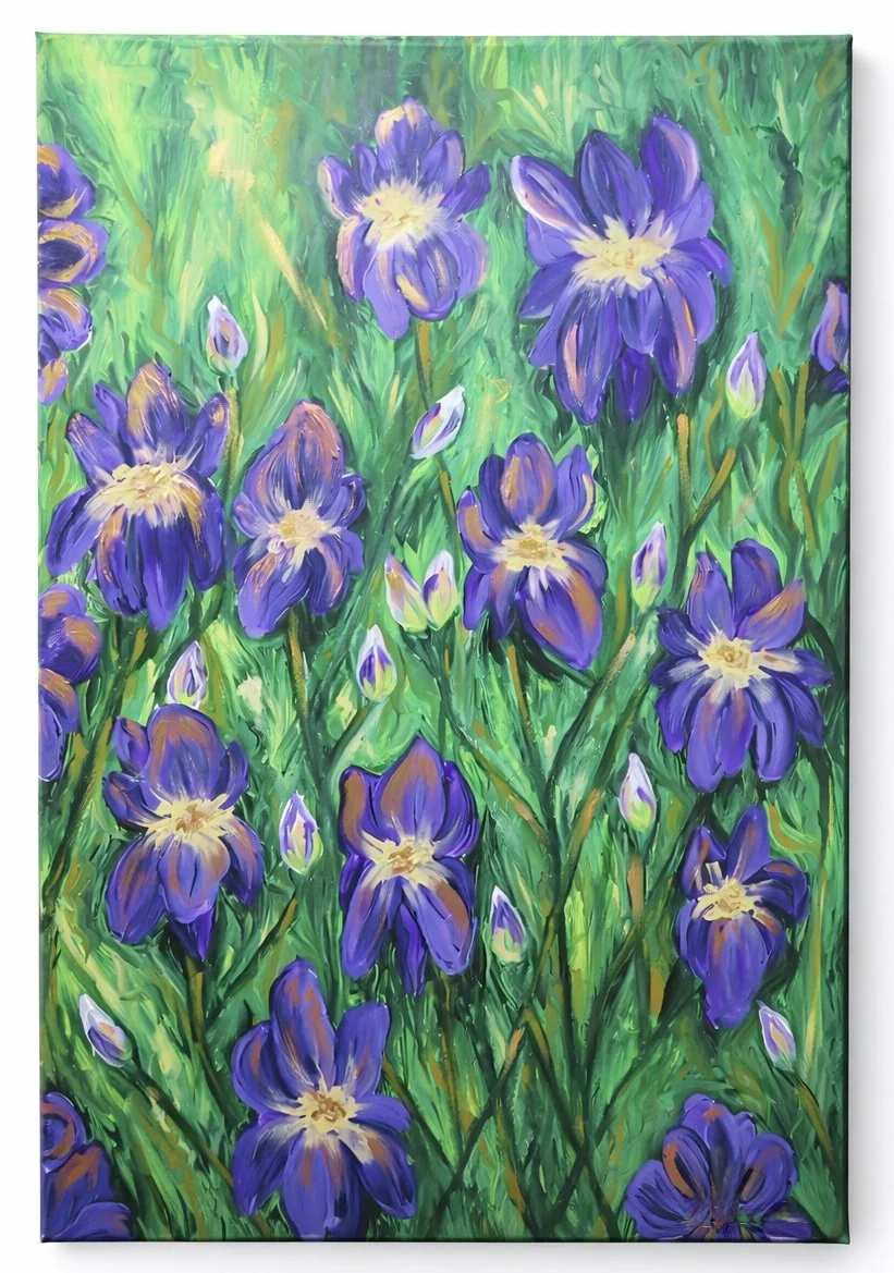 "Iris Garden", June 2020, Oil on Canvas 