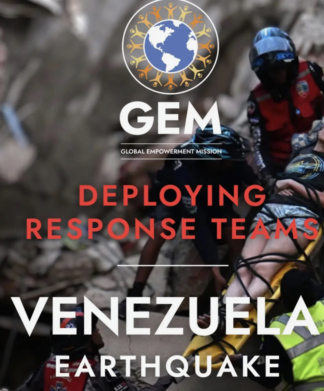 Assisting after an earthquake in Venezuela.