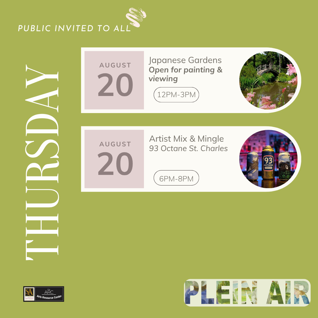 Thursday Plein Air Schedule
