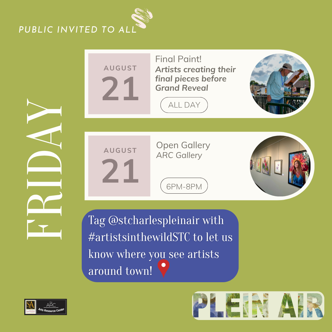 Friday Plein Air Schedule