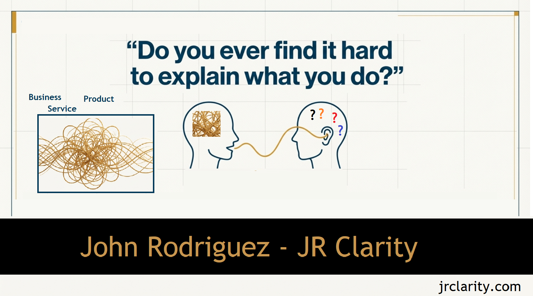 JR Clarity - we help explain what you do