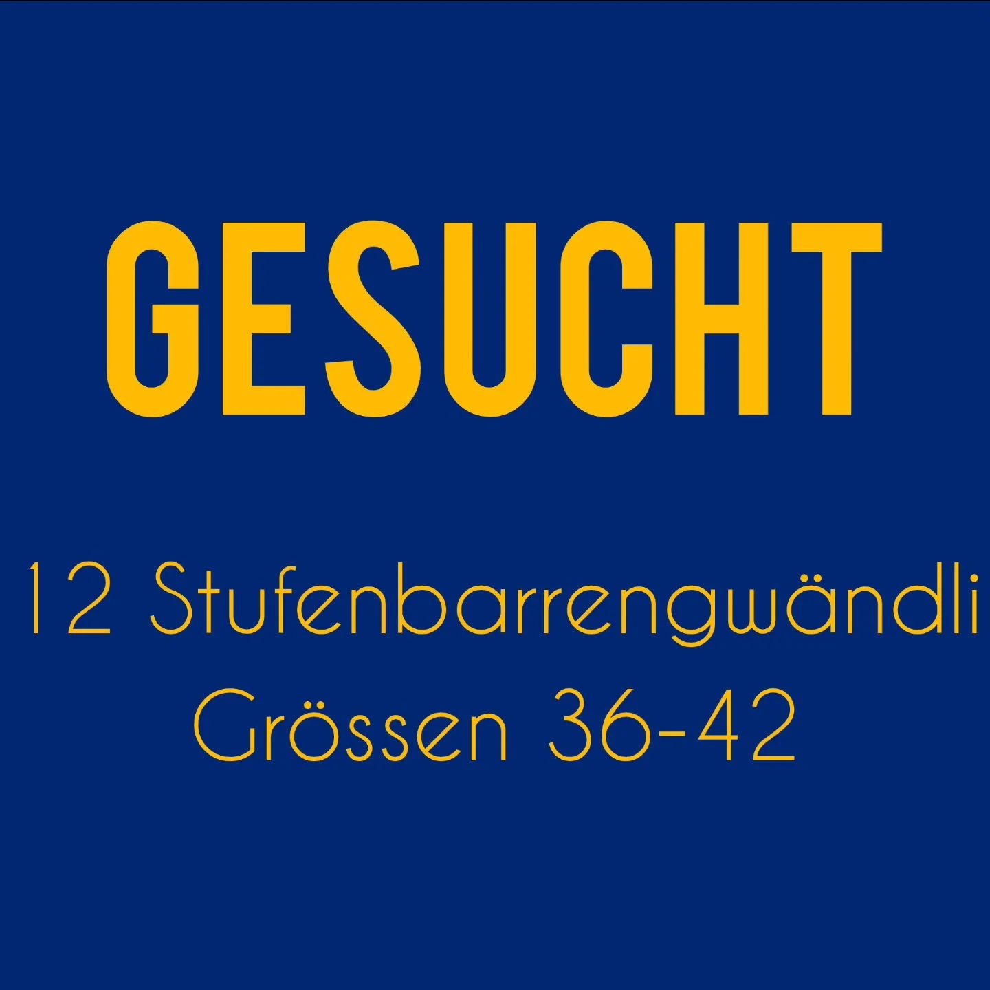 Unsere Ladies haben Zuwachs bekommen und ben&ouml;tigen f&uuml;r die kommende Saison neue Gw&auml;ndli.
Gesucht werden 12 Gw&auml;ndli in den Gr&ouml;ssen 36-42. 

Liegen solche noch im Lager und werden nicht mehr gebraucht?  Dann sendet gerne ein Fo