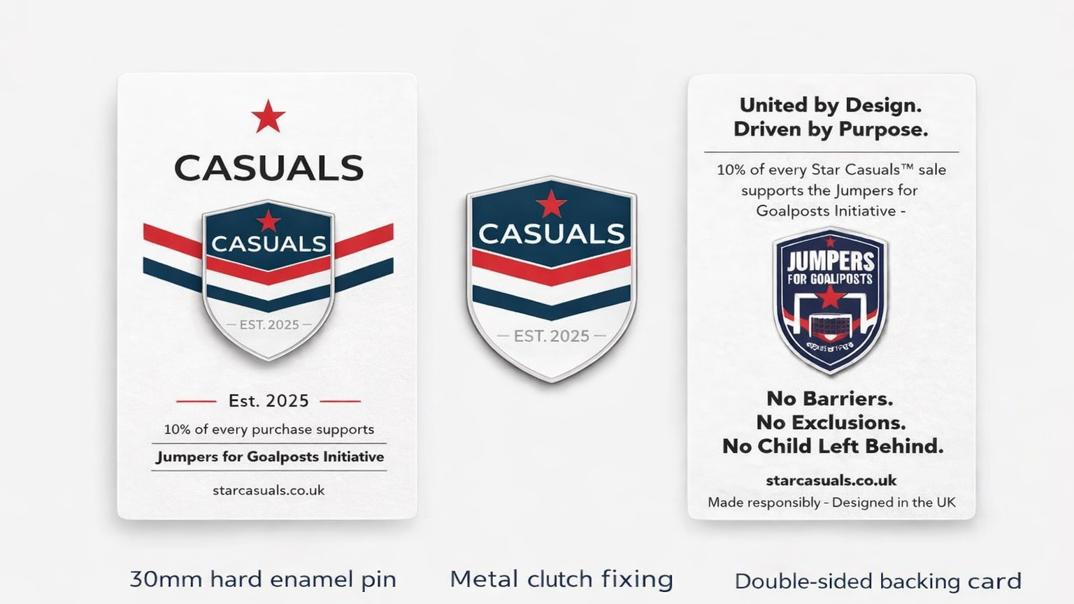 Star Casuals™ Enamel Pin Badge