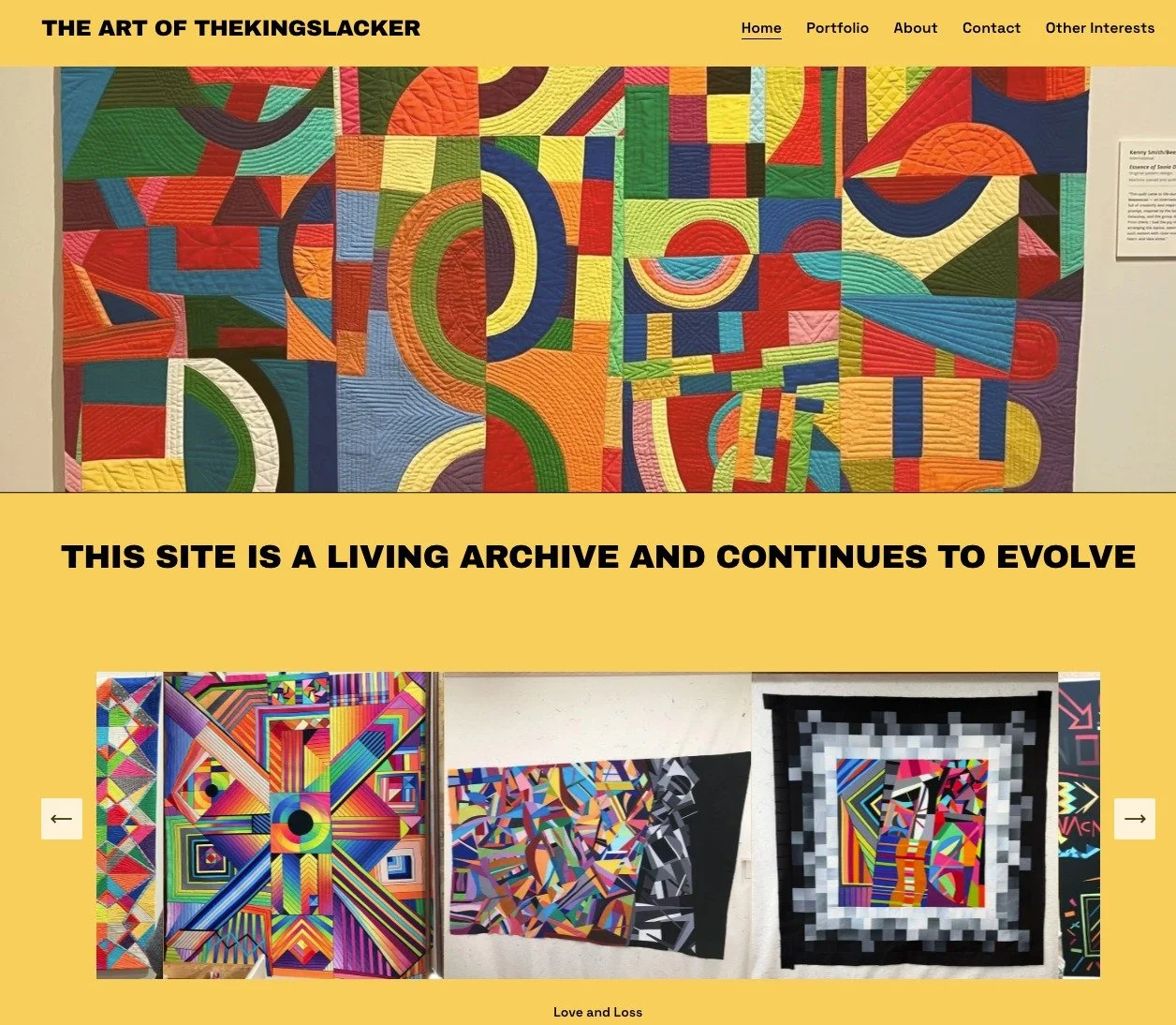 I finally pulled the trigger and launched my website.

This is something I&rsquo;ve wanted to do for a long time, but I wanted it to feel right. Not just a gallery of finished work, but a place where the stories, process, and history behind each quil