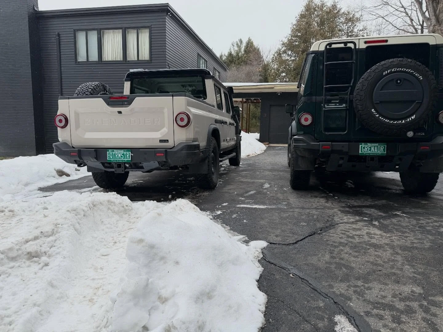 It&rsquo;s official.. with our new license plates, we drank the large cup of INEOS Kool-Aid.  #ineosgrenadier #warnerineos #koineosgrenadier #ineosquartermaster