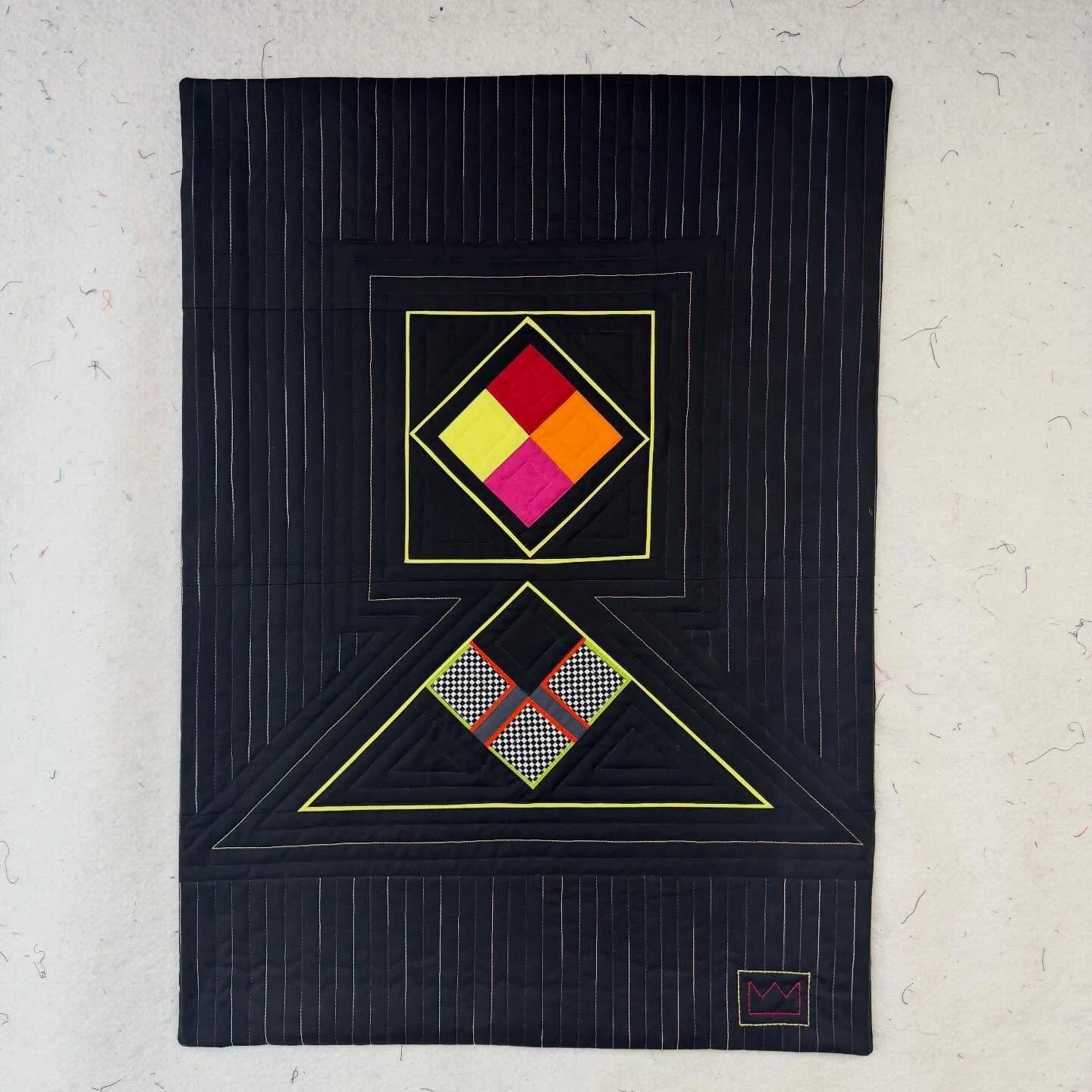 Two Statements

I made this top back in 2018 and have now finally finished the quilt. It&rsquo;s about the idea that more than one statement, thought, or way of seeing can lead to the same outcome. The two forms are separate, but still connected. I q