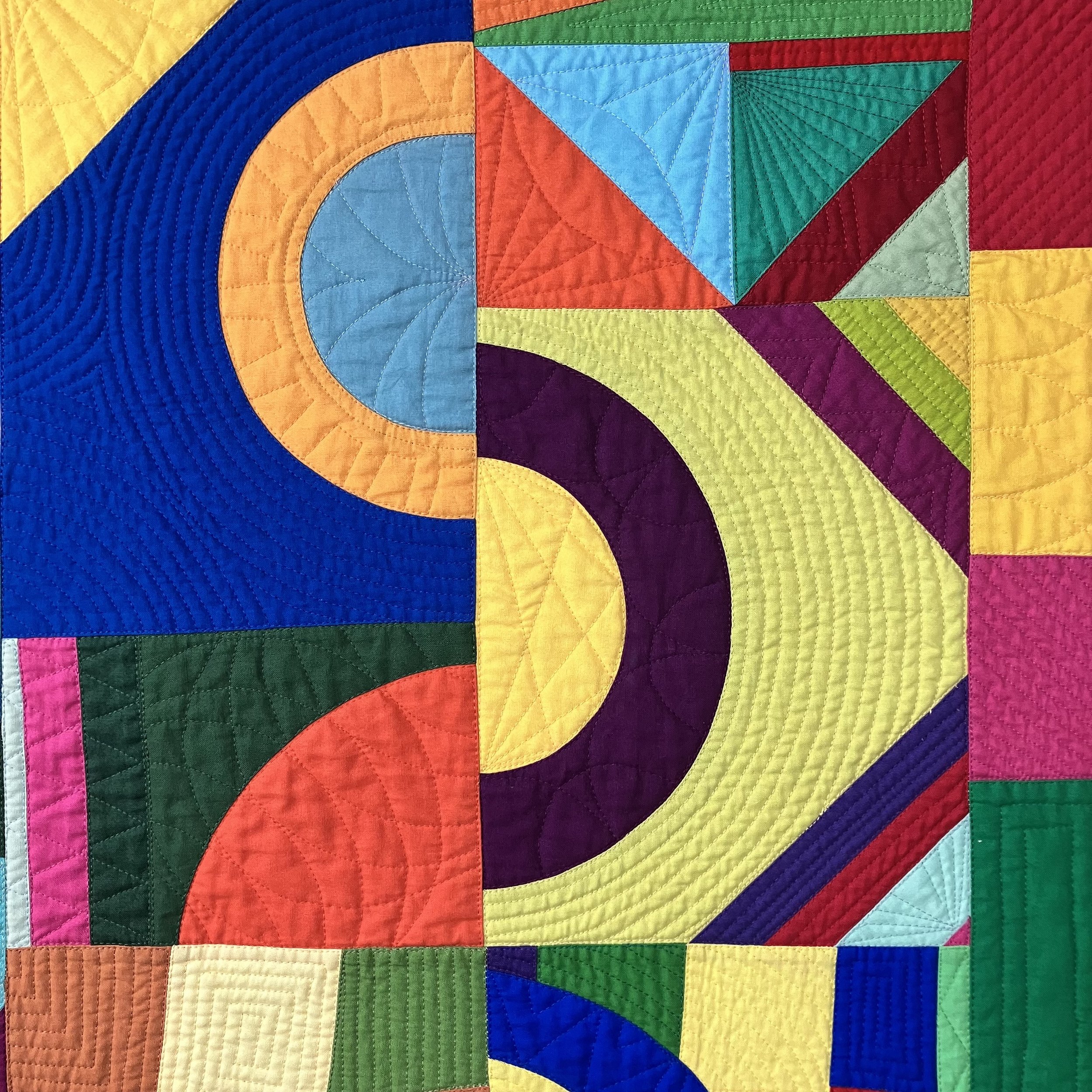 Closeup of the quilting