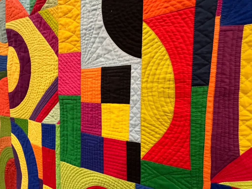 Closeup of the quilting