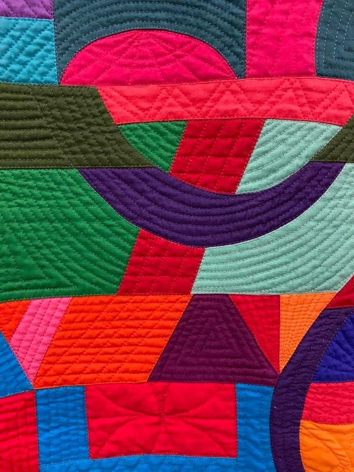 Closeup of the quilting