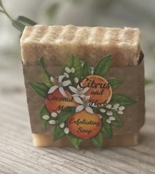 Citrus and Herb Coconut Milk Exfoliating Bar
