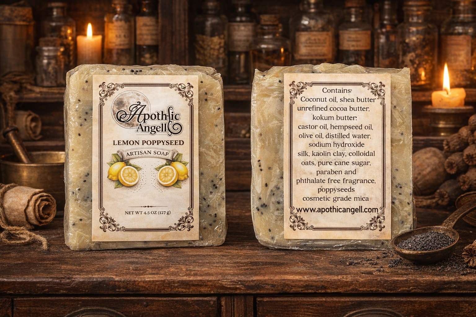 Lemon Poppyseed Shea Butter Soap